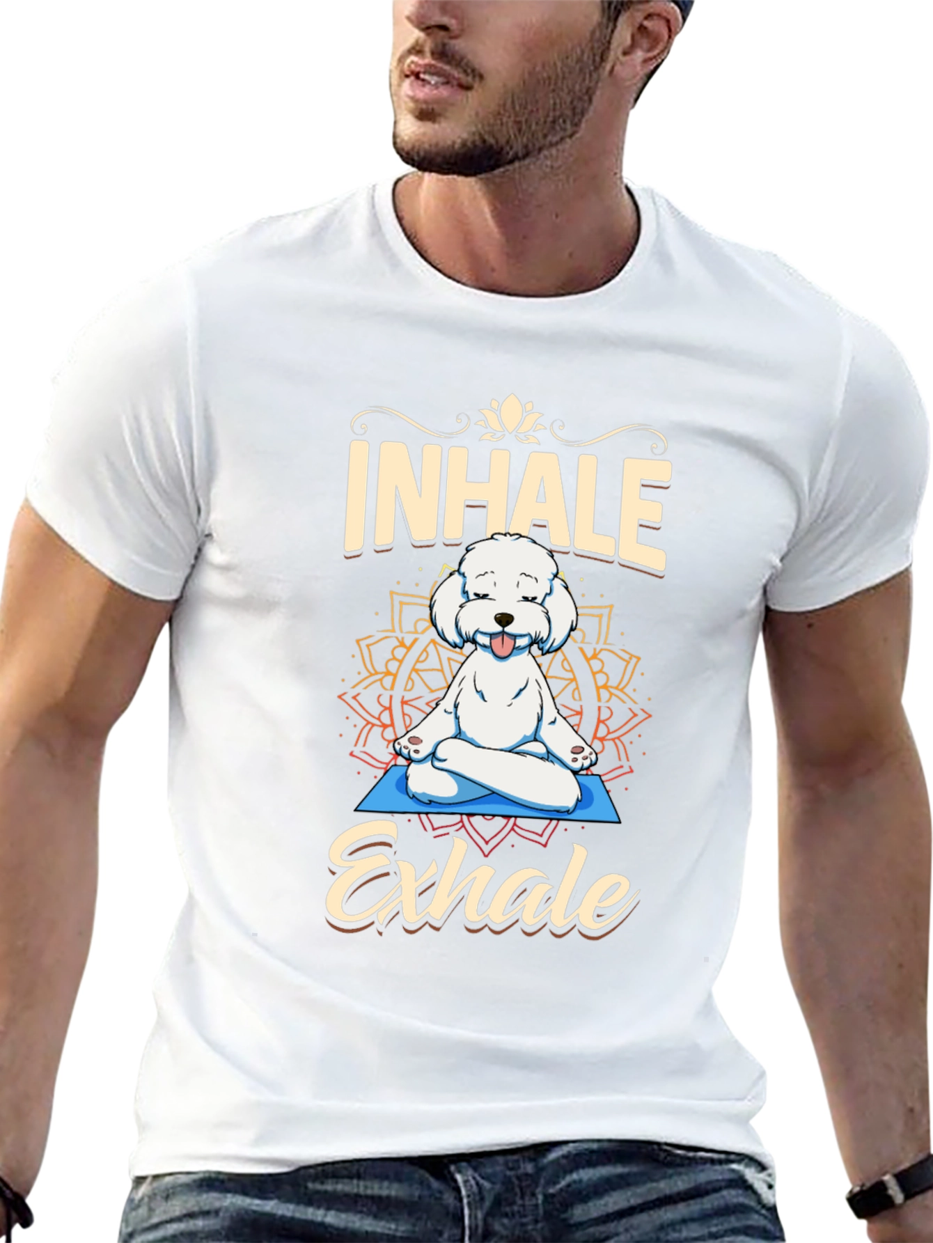 Yoga Dog T-Shirt - Inhale Exhale