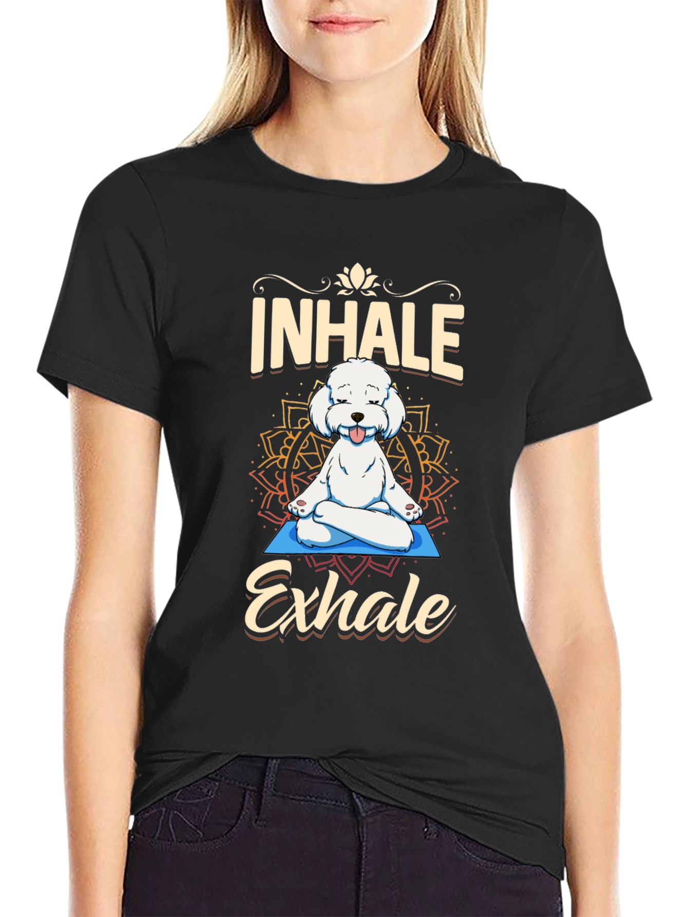 Yoga Dog T-Shirt - Inhale Exhale