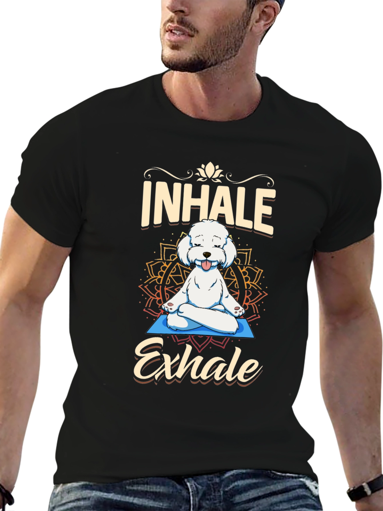 Yoga Dog T-Shirt - Inhale Exhale