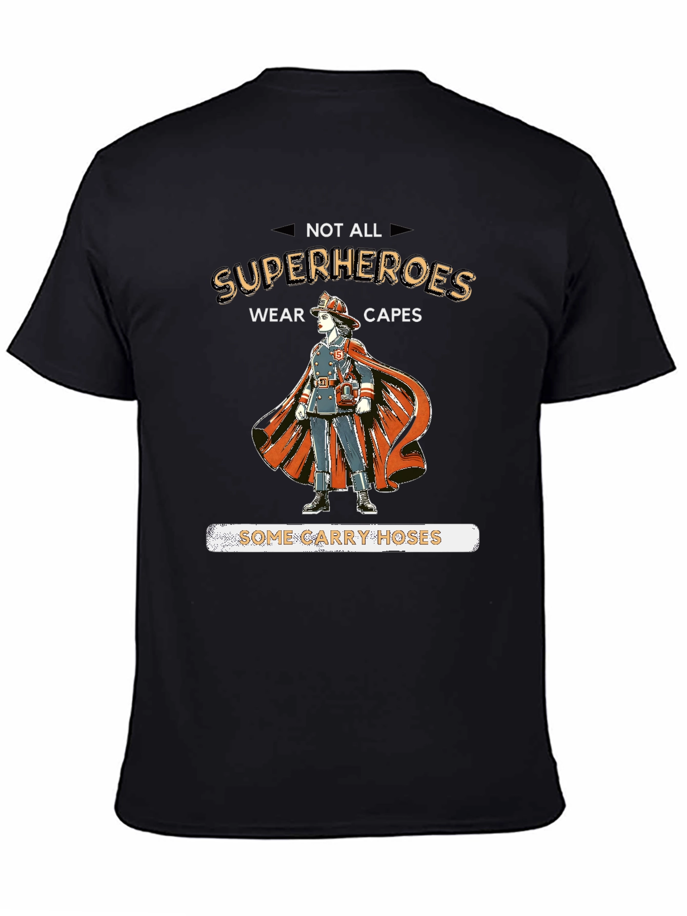 Firefighter Superheroes Graphic T-Shirt