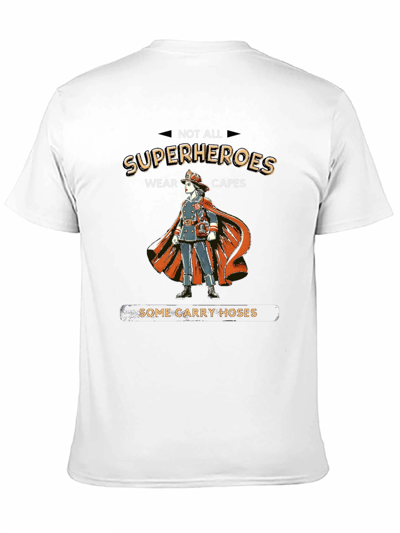 Firefighter Superheroes Graphic T-Shirt