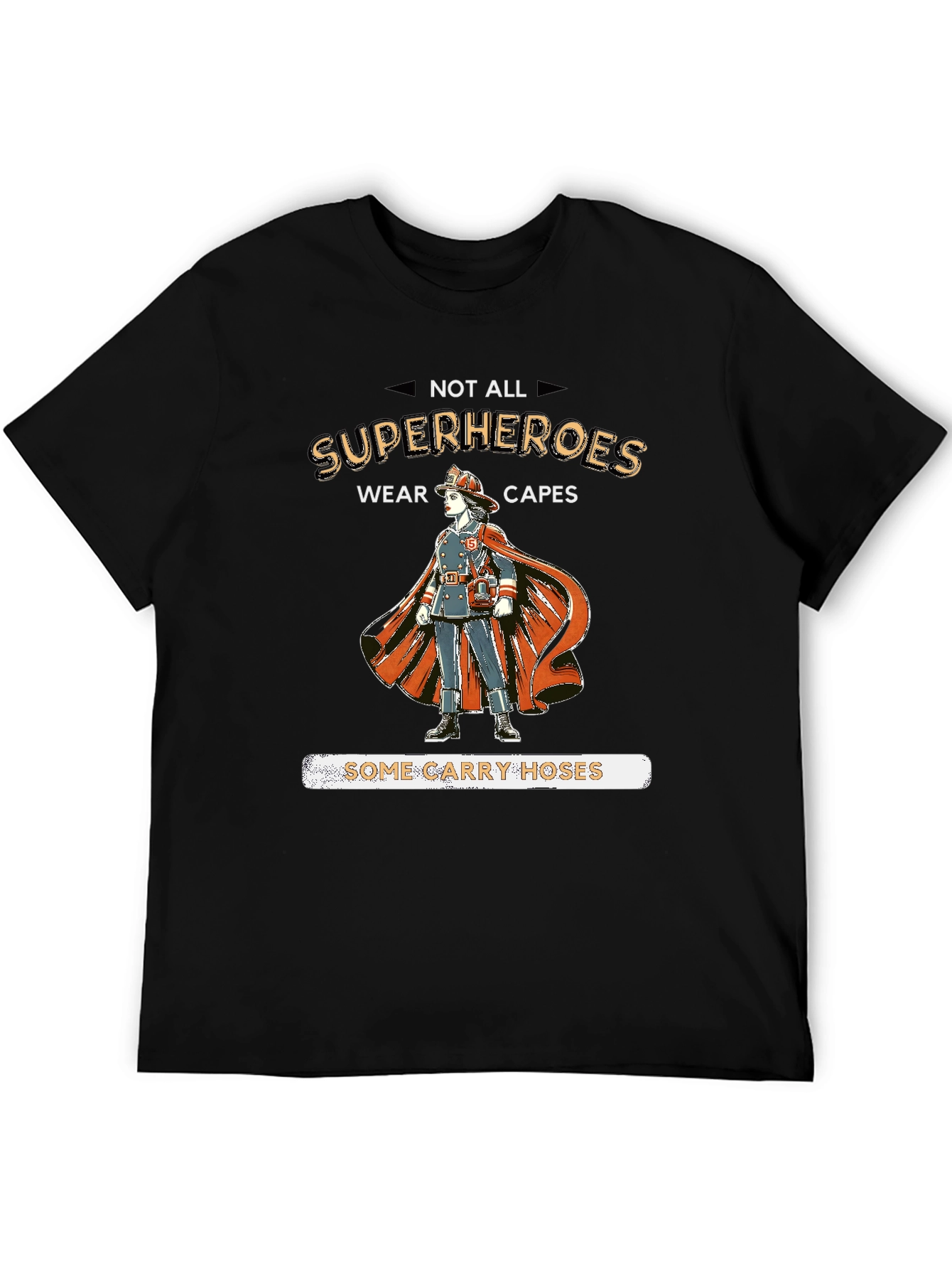 Firefighter Superheroes Graphic T-Shirt