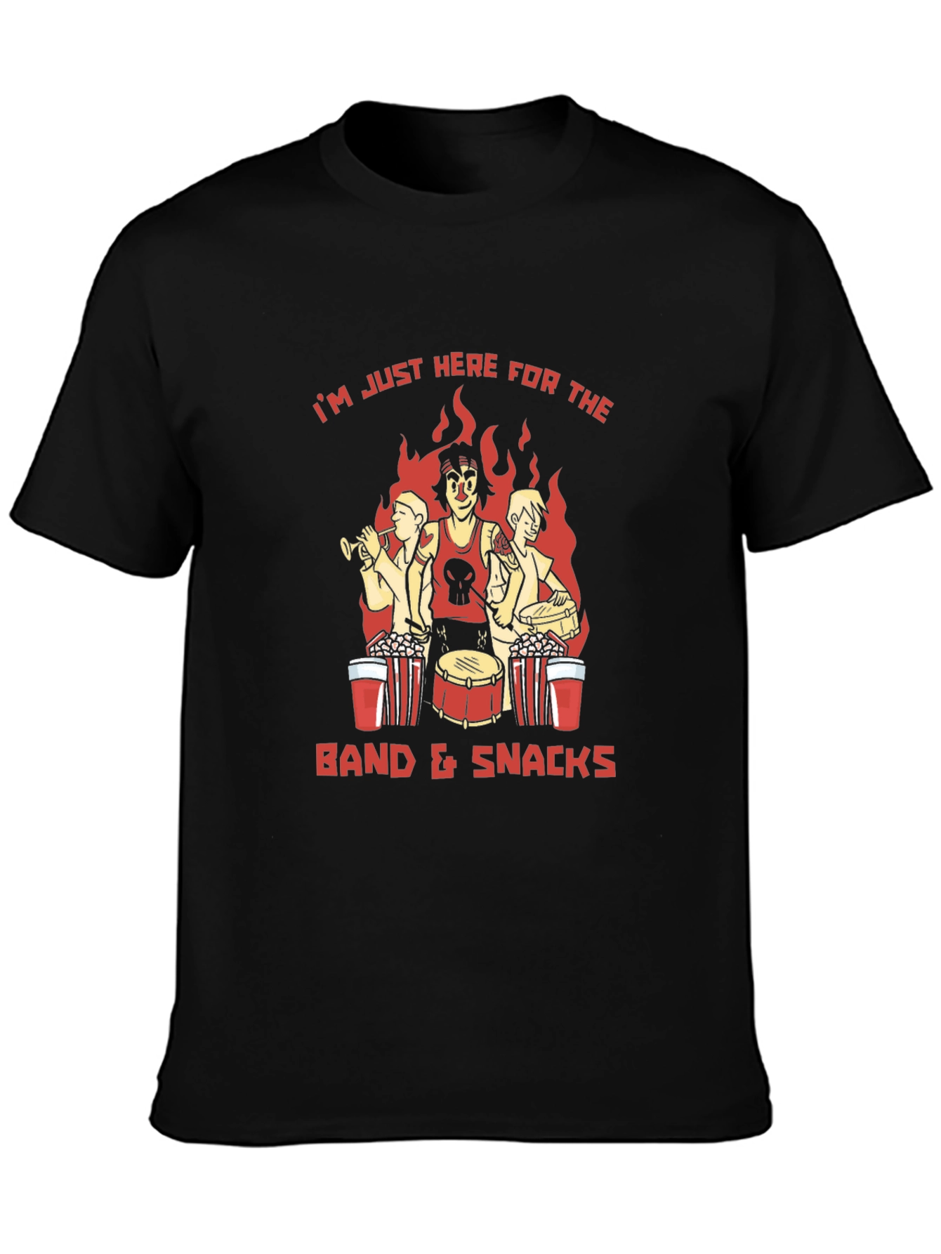 Band & Snacks Graphic T-Shirt