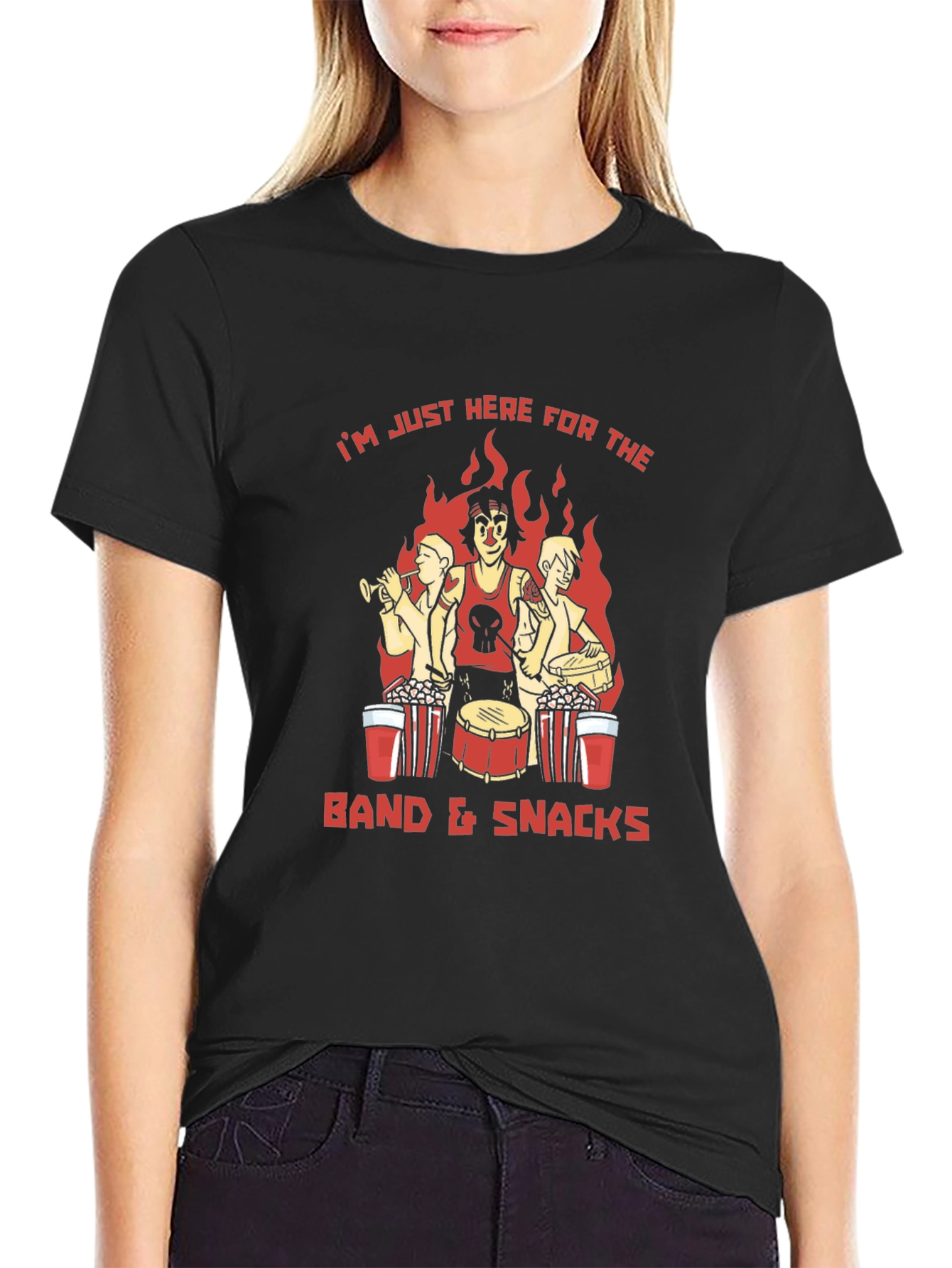 Band & Snacks Graphic T-Shirt