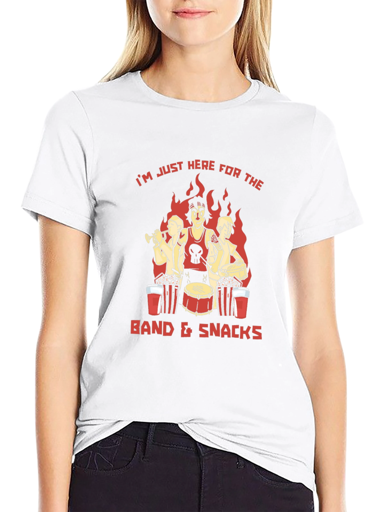 Band & Snacks Graphic T-Shirt