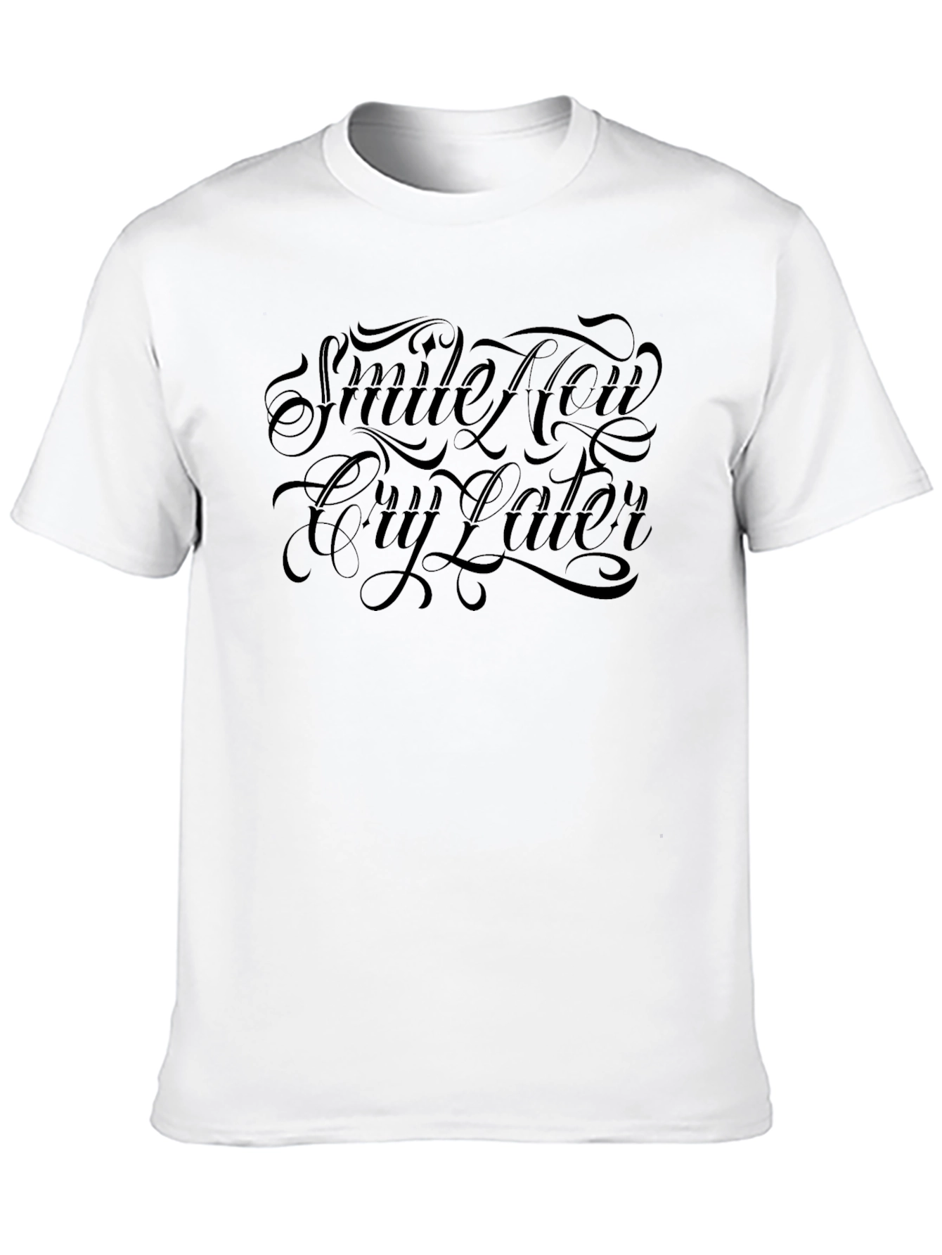Smile Now Cry Later Black Graphic Tee