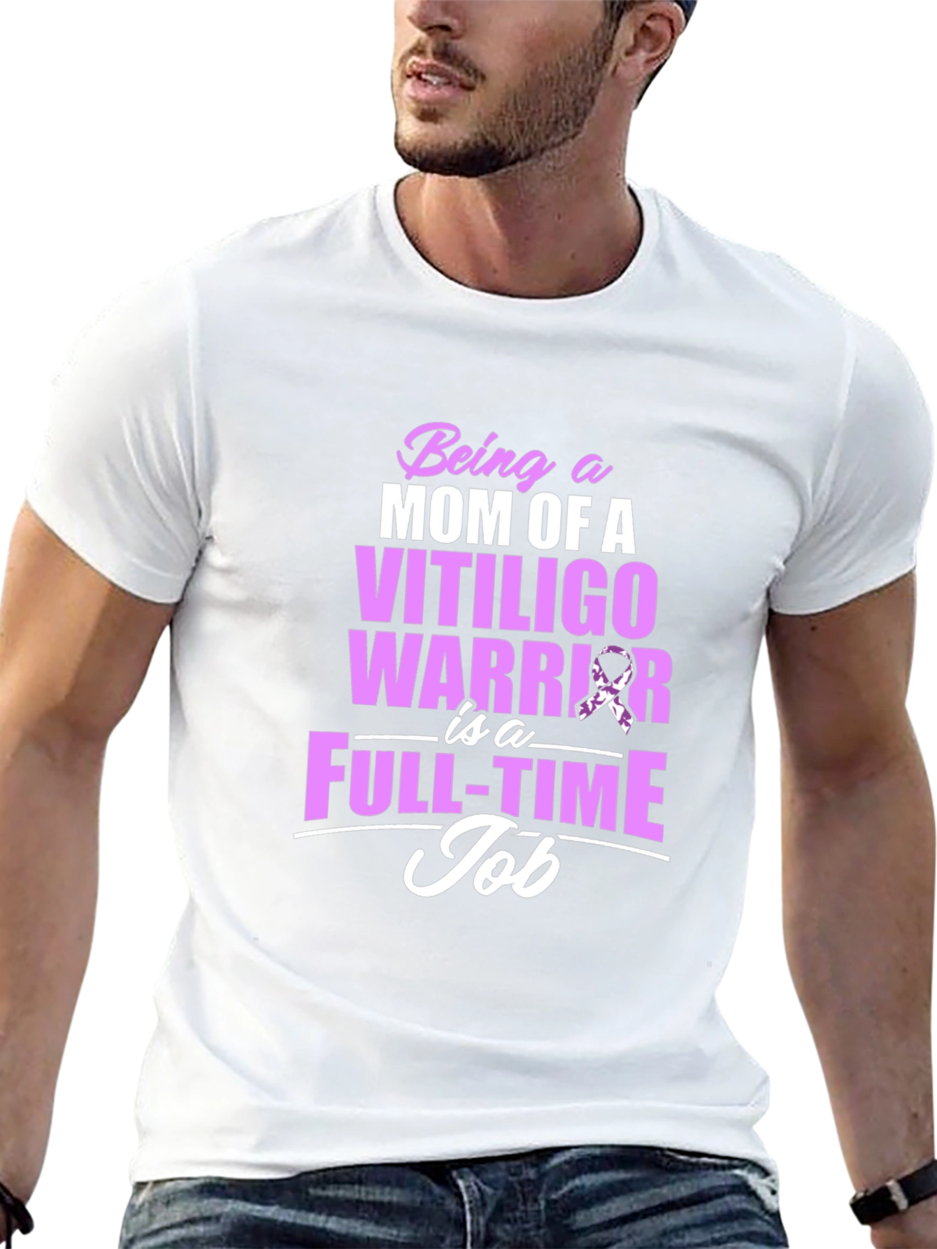 Vitiligo Warrior Mom T-Shirt