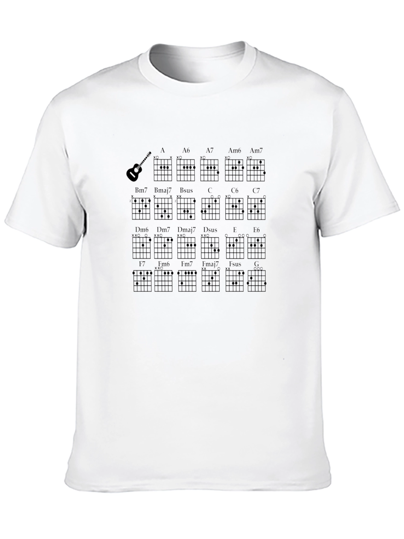 Guitar Chords T-Shirt - Music Lover Tee