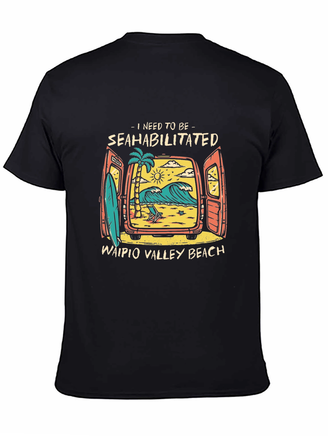 Seahabilitated Waipio Valley Beach T-Shirt