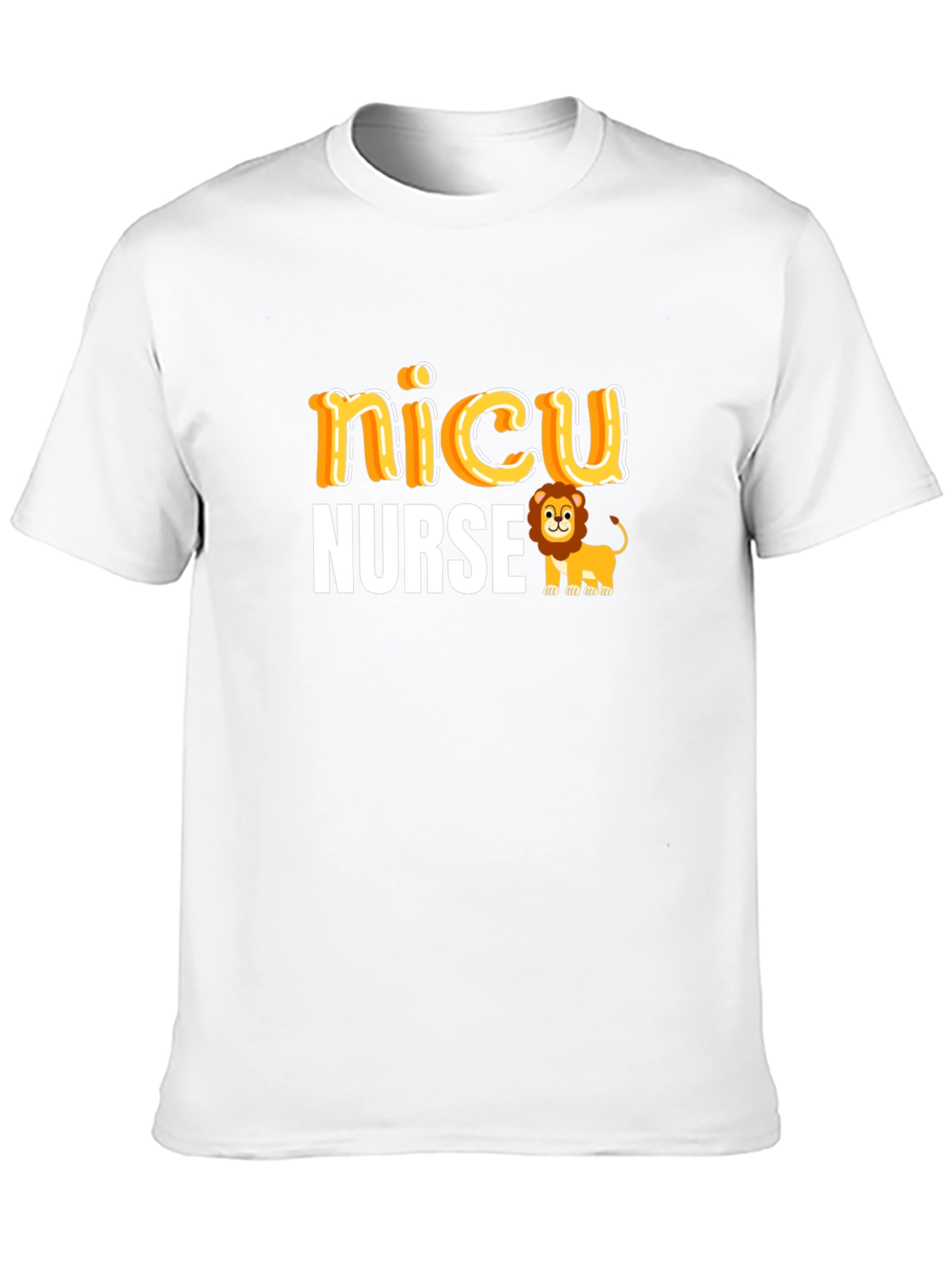 NICU Nurse Lion Graphic T-Shirt