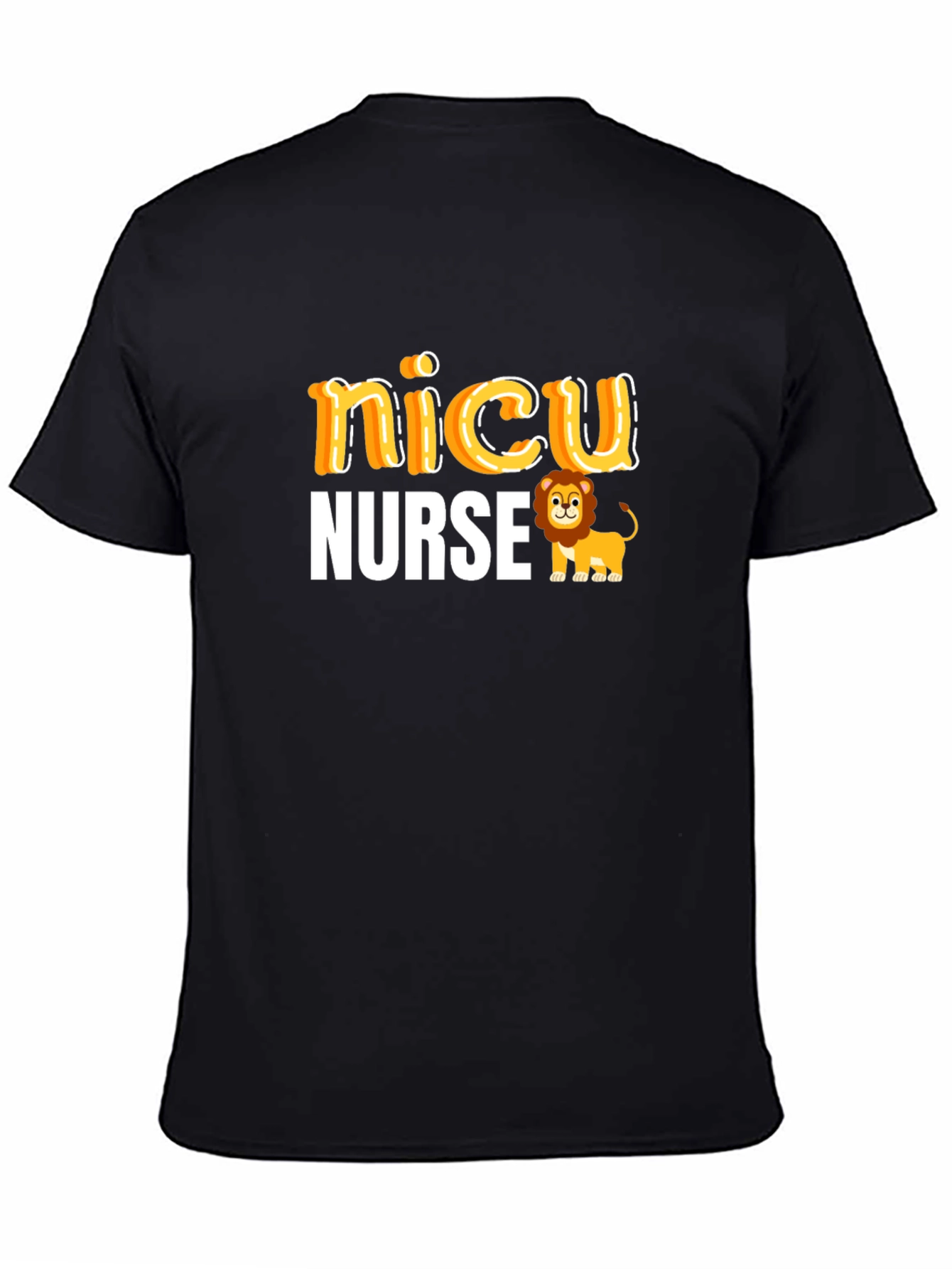 NICU Nurse Lion Graphic T-Shirt