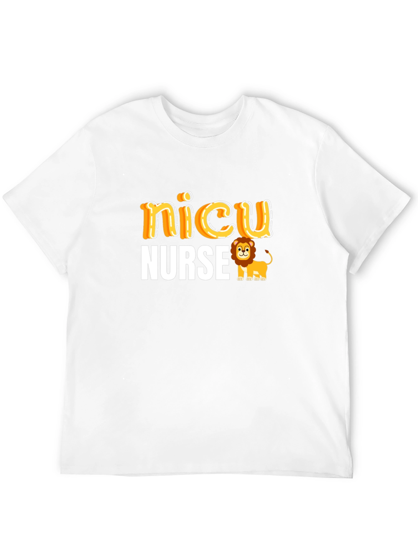 NICU Nurse Lion Graphic T-Shirt