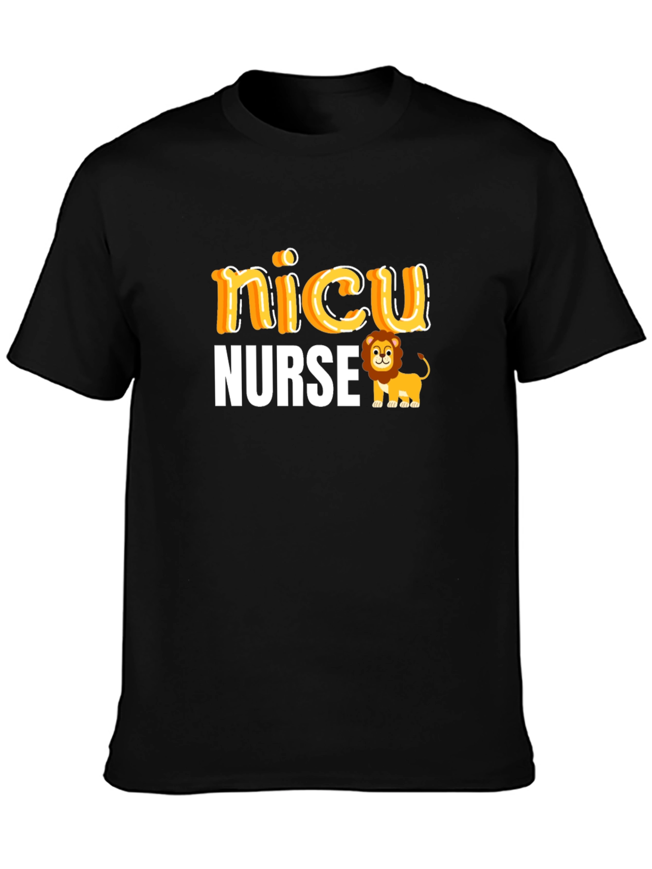 NICU Nurse Lion Graphic T-Shirt