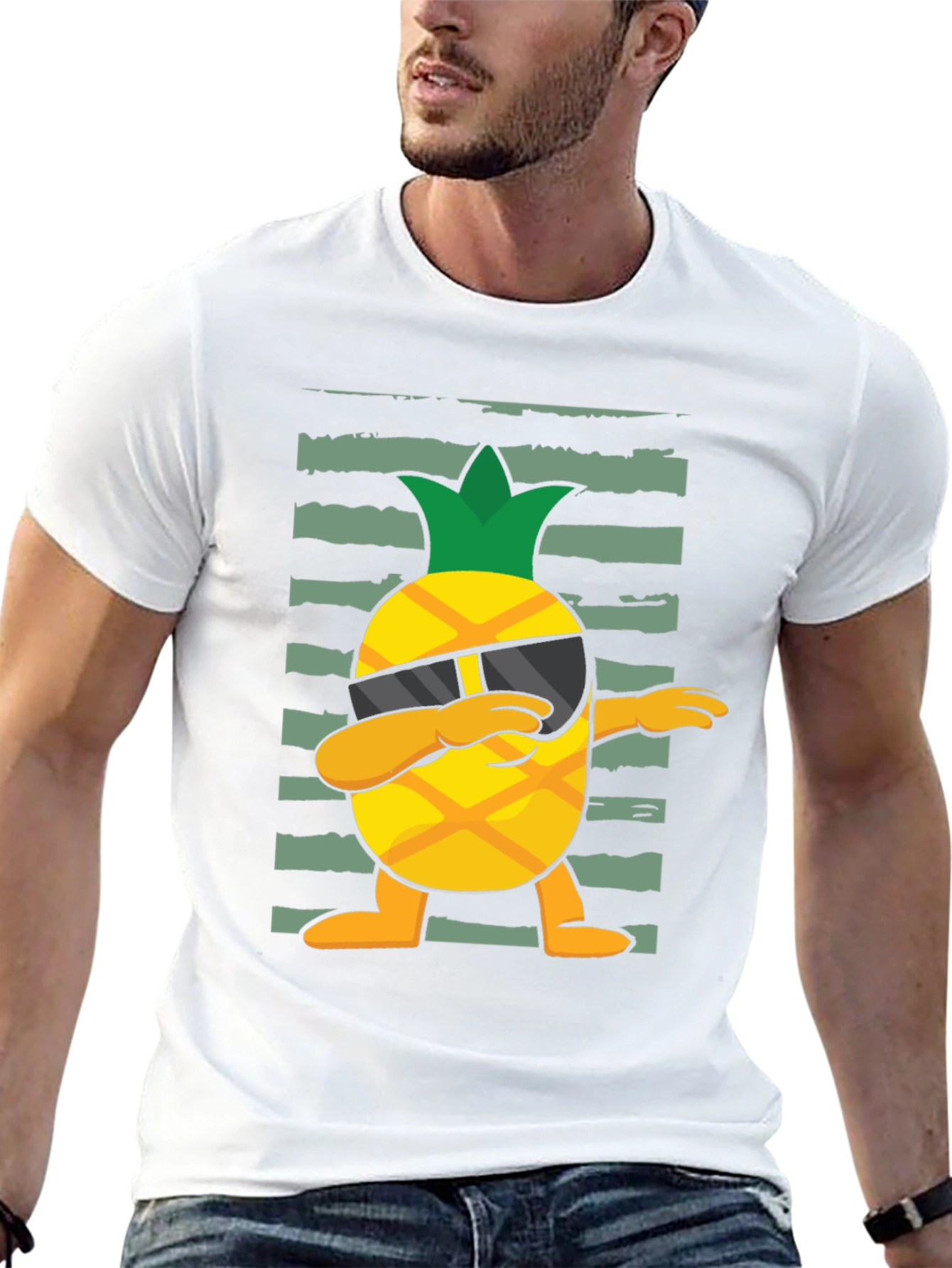Dabbing Pineapple Graphic Tee - Summer Vibes!