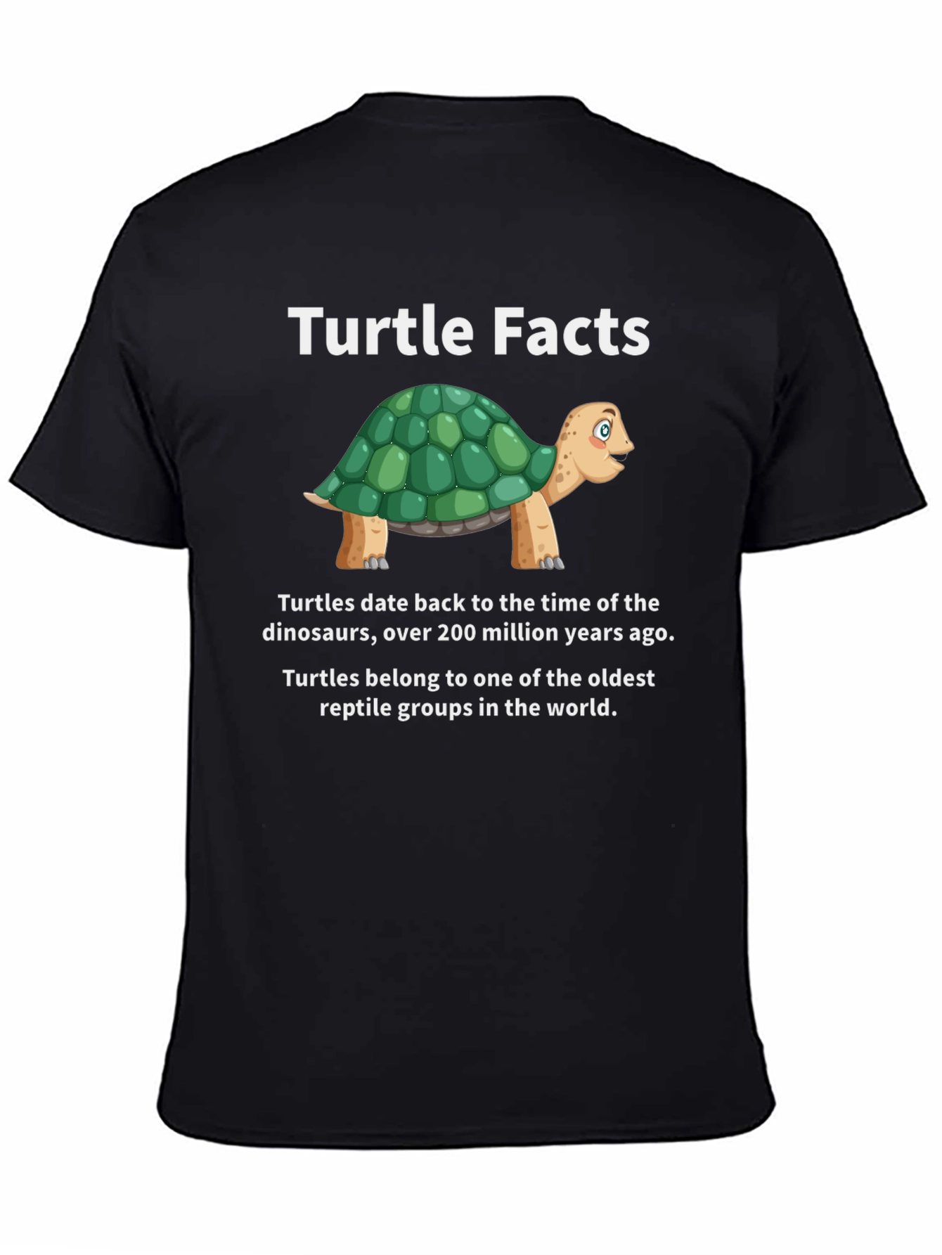 Turtle Facts Graphic Tee - Unique Reptile Lover Shirt
