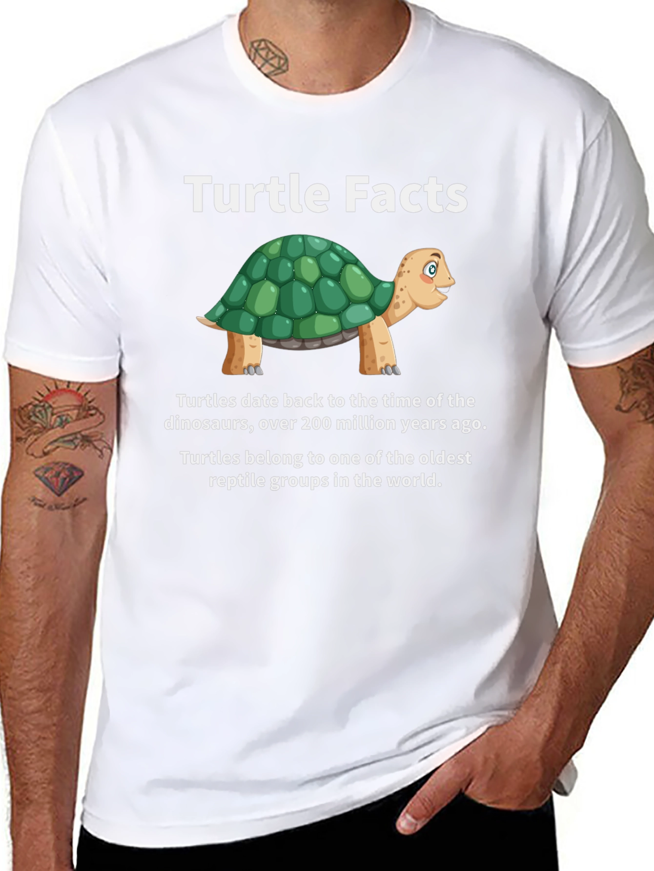 Turtle Facts Graphic Tee - Unique Reptile Lover Shirt