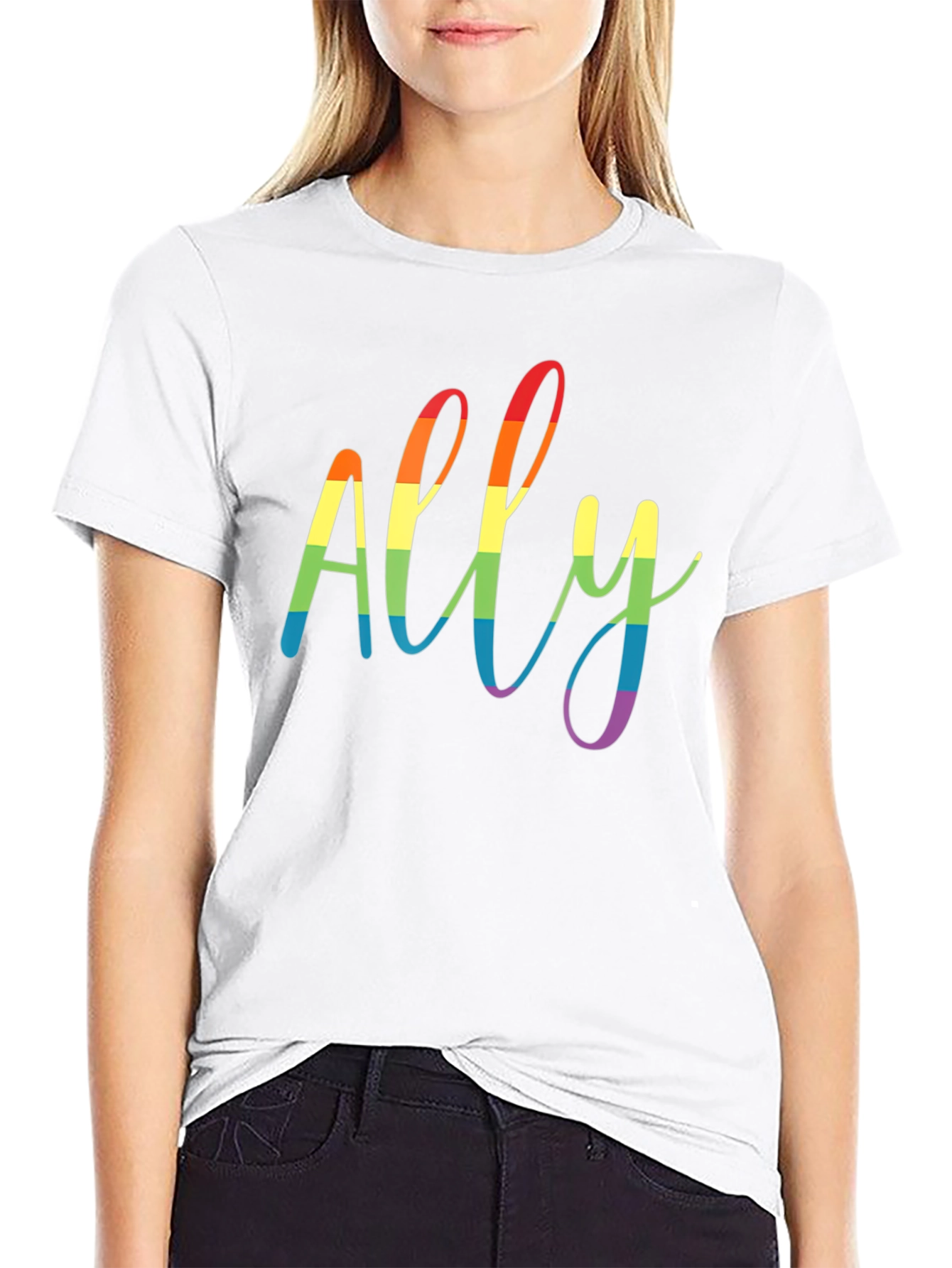 Ally Rainbow Pride T-Shirt