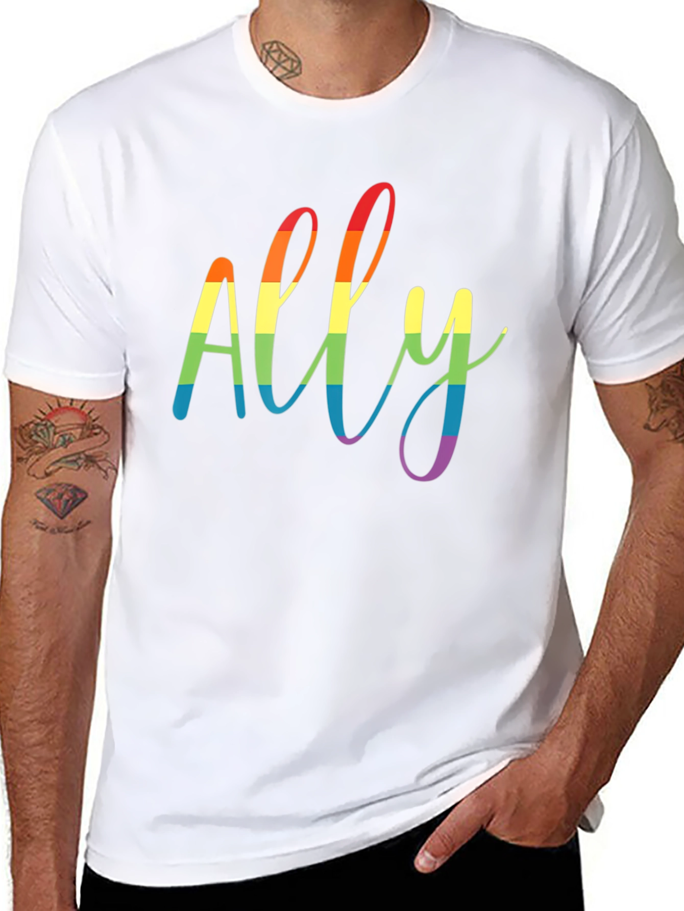 Ally Rainbow Pride T-Shirt