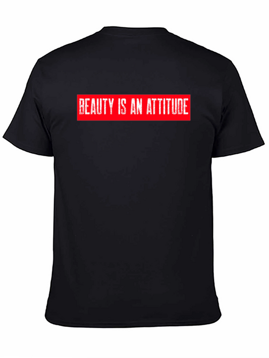 Beauty is an Attitude Black Graphic Tee