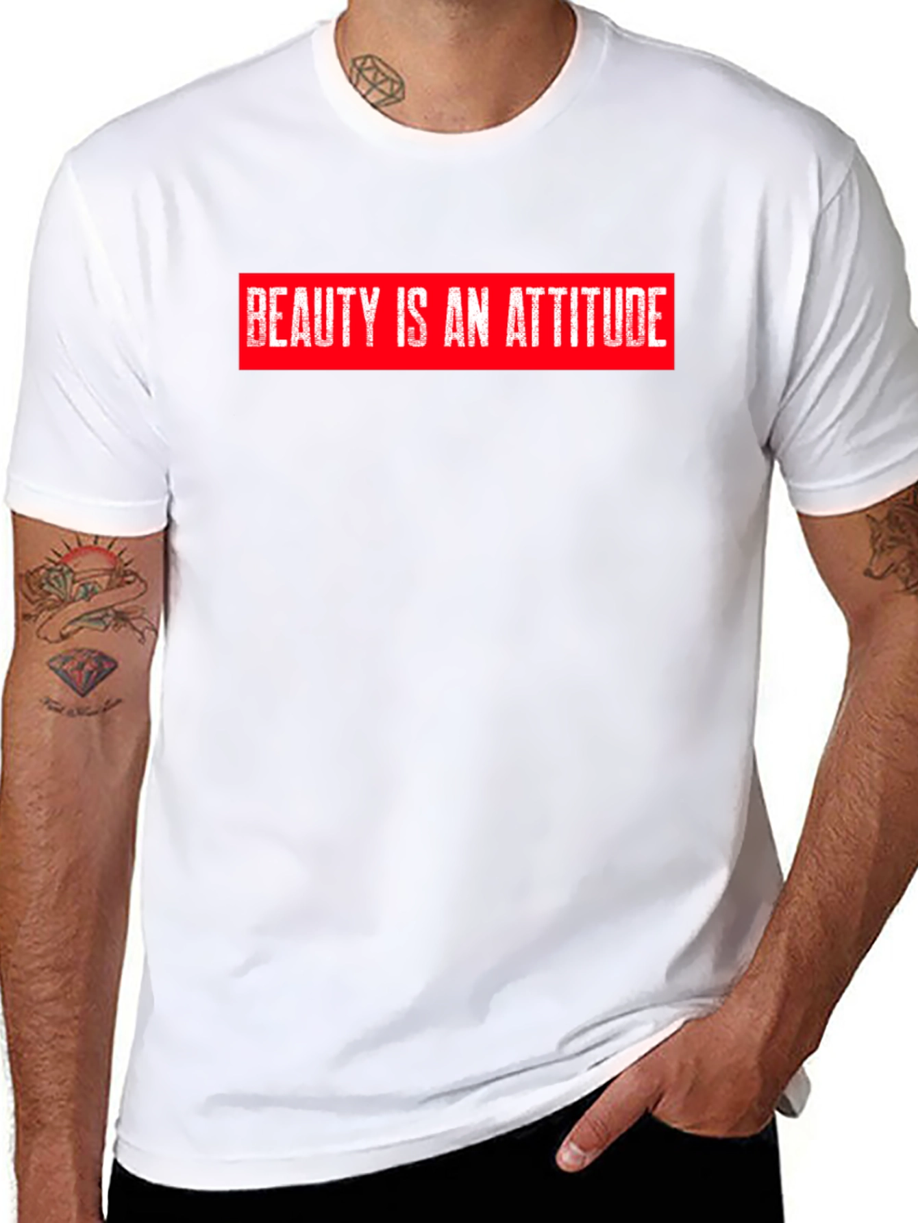 Beauty is an Attitude Black Graphic Tee