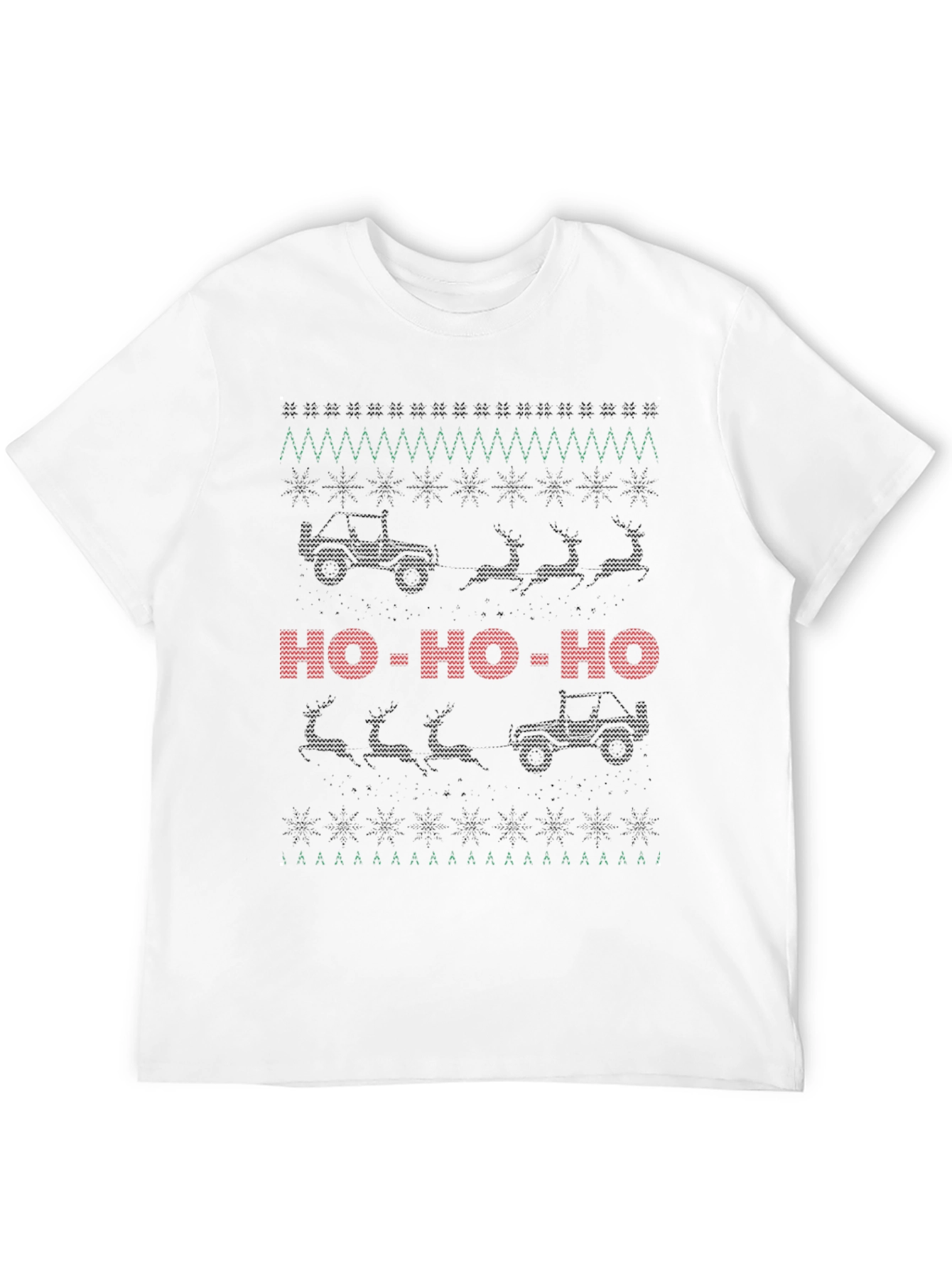 Christmas Jeep Ho-Ho-Ho Holiday T-Shirt