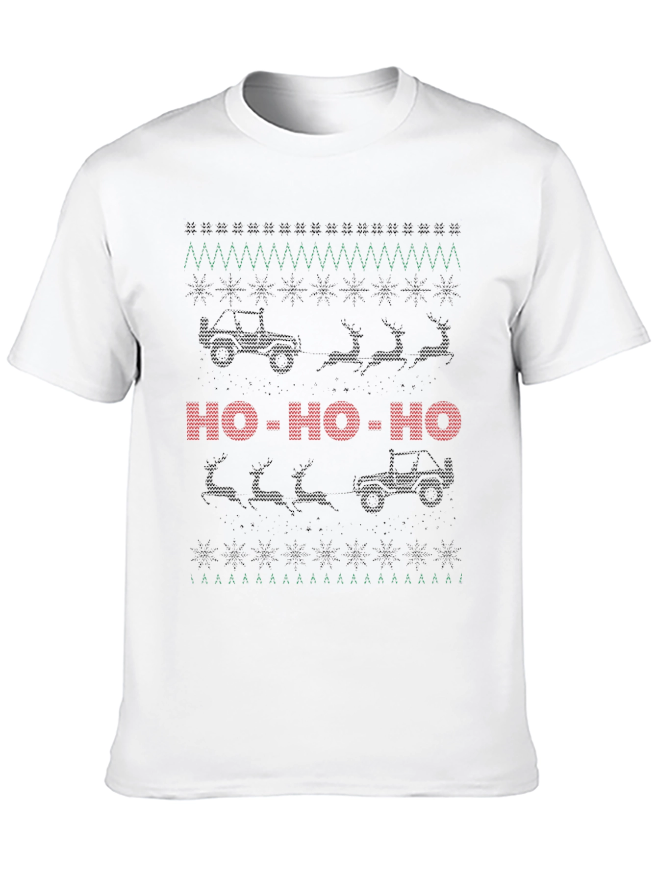 Christmas Jeep Ho-Ho-Ho Holiday T-Shirt