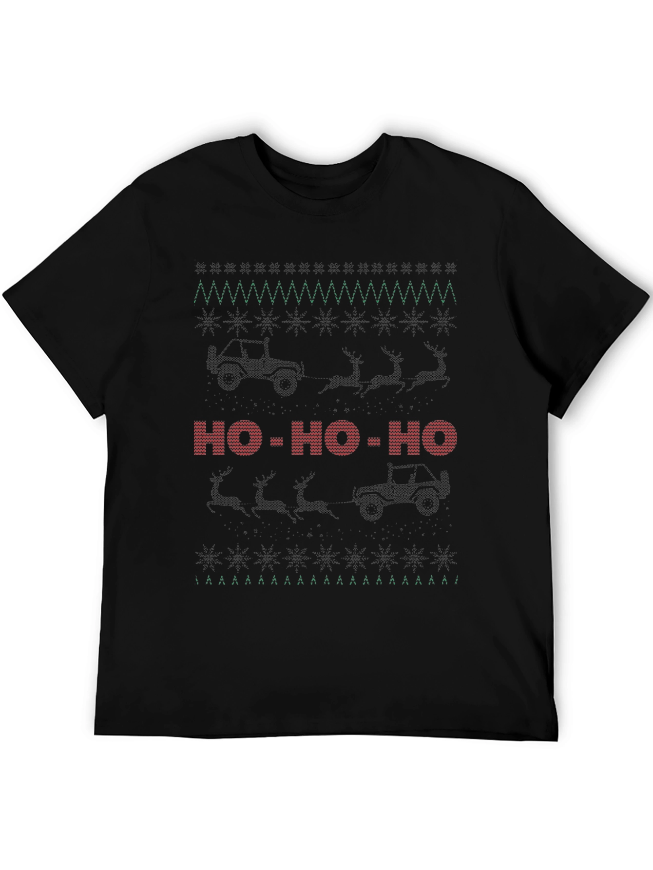 Christmas Jeep Ho-Ho-Ho Holiday T-Shirt