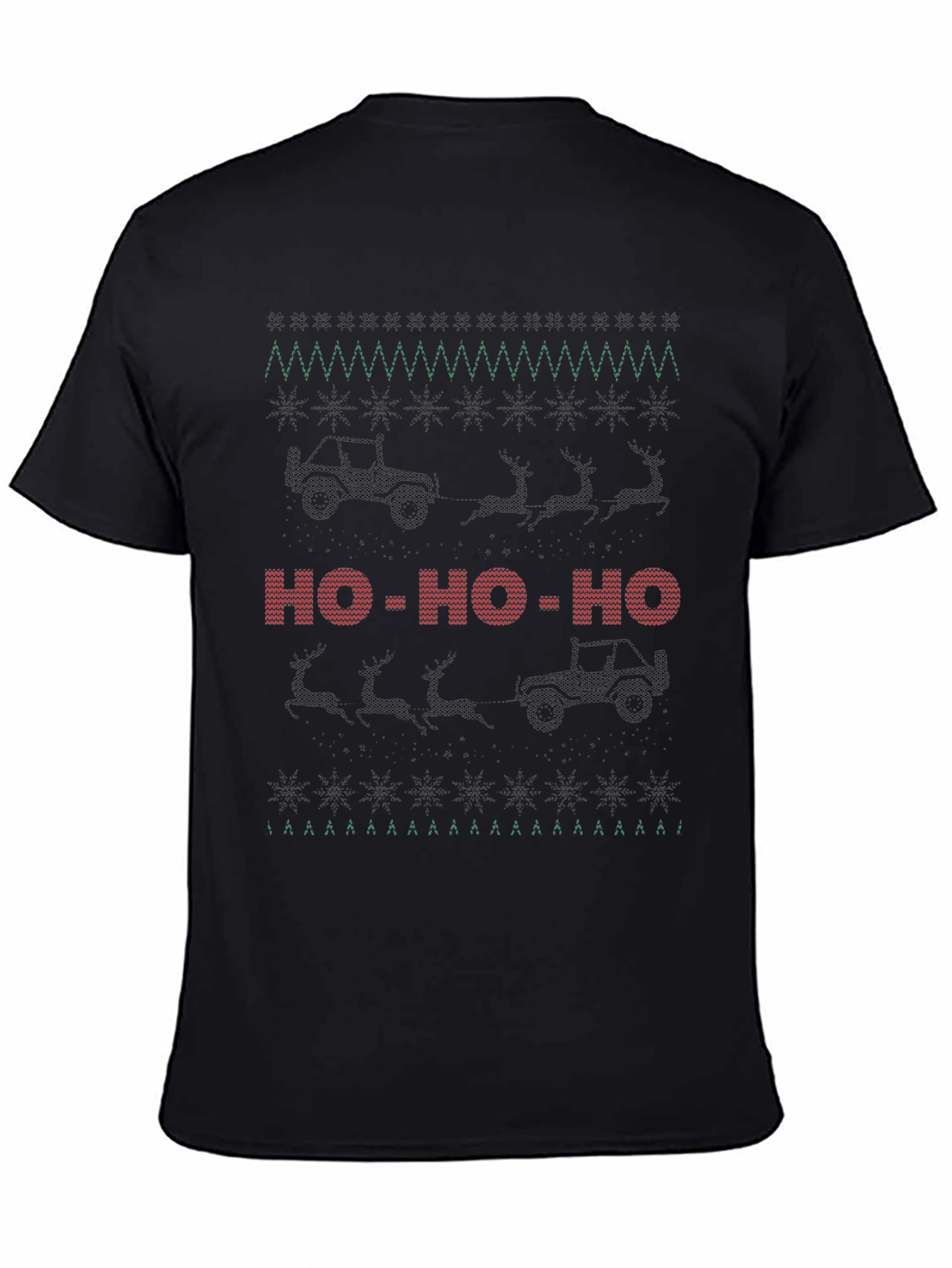 Christmas Jeep Ho-Ho-Ho Holiday T-Shirt