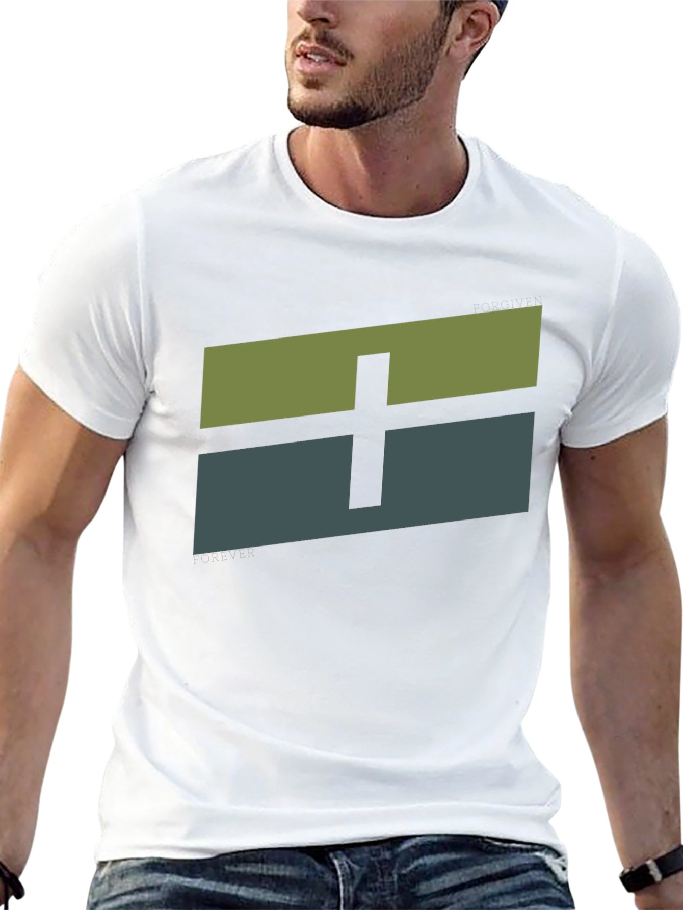 Minimalist Graphic Tee - Plus Sign Design