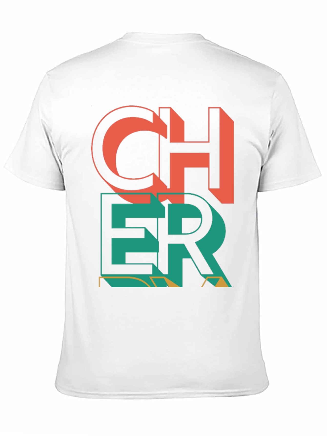 Cheer Graphic Print Crew Neck T-Shirt