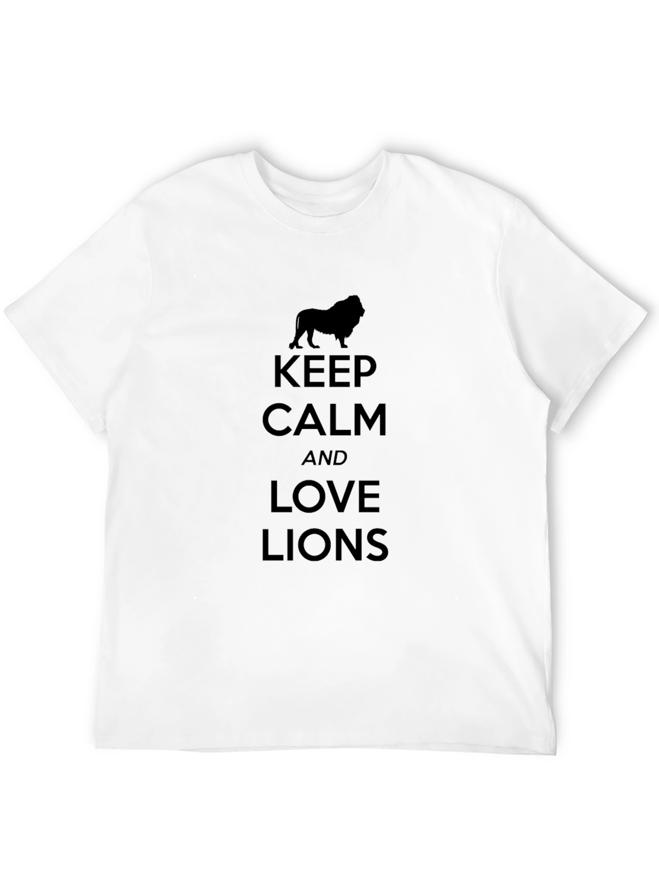 Keep Calm and Love Lions Graphic T-Shirt