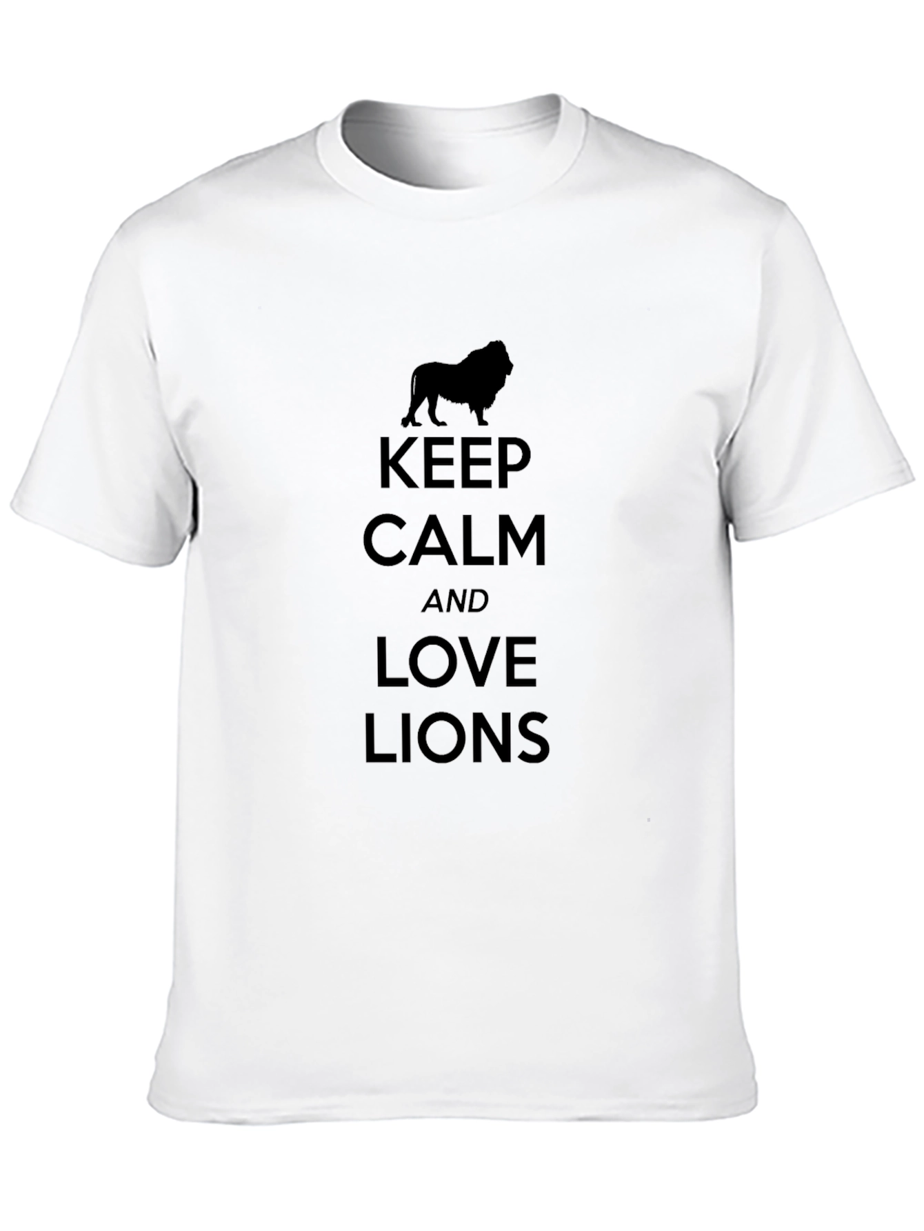 Keep Calm and Love Lions Graphic T-Shirt