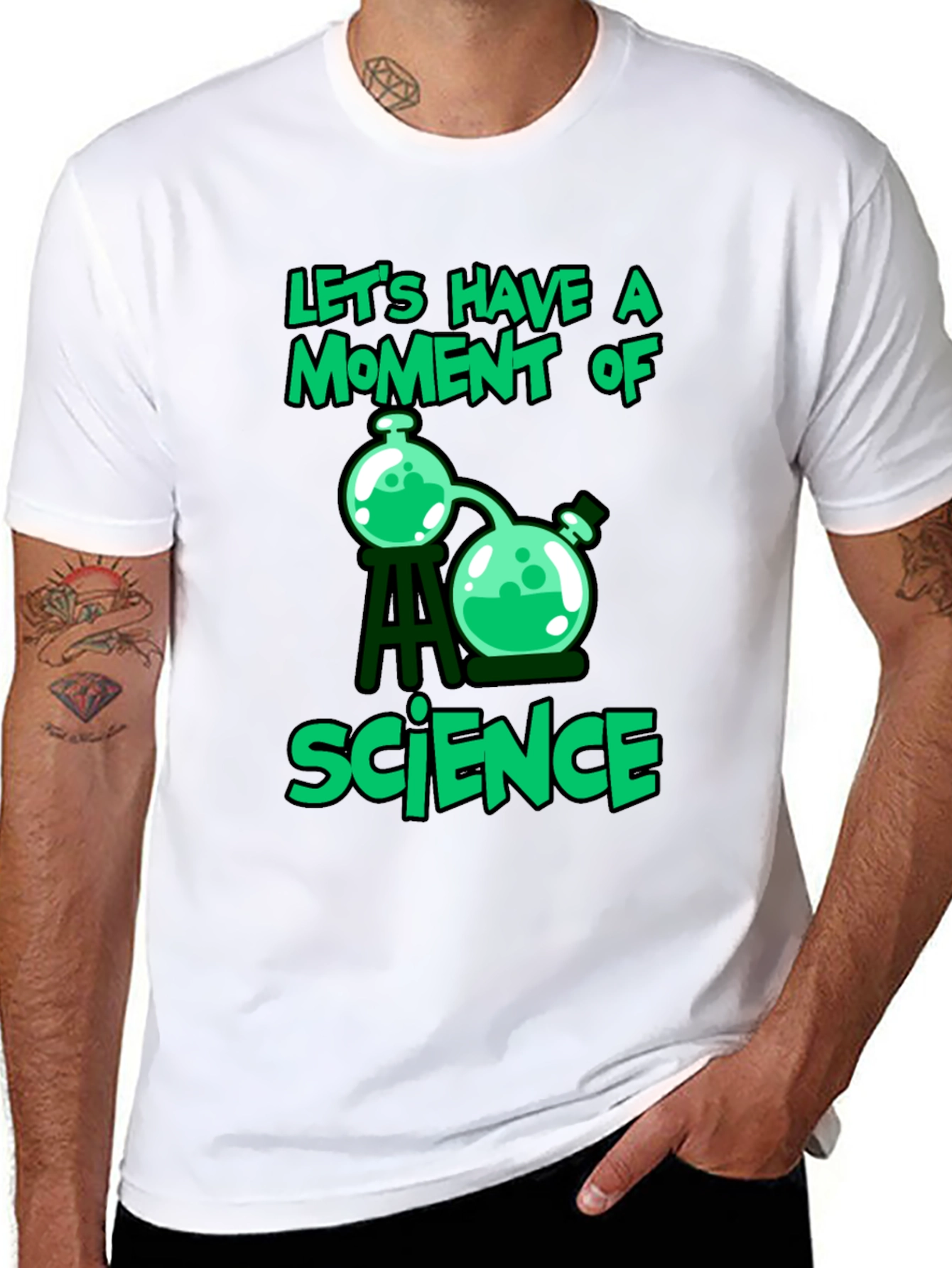 Science Moment T-Shirt Black