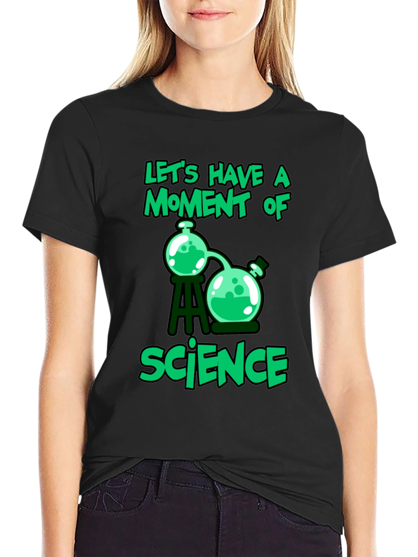 Science Moment T-Shirt Black