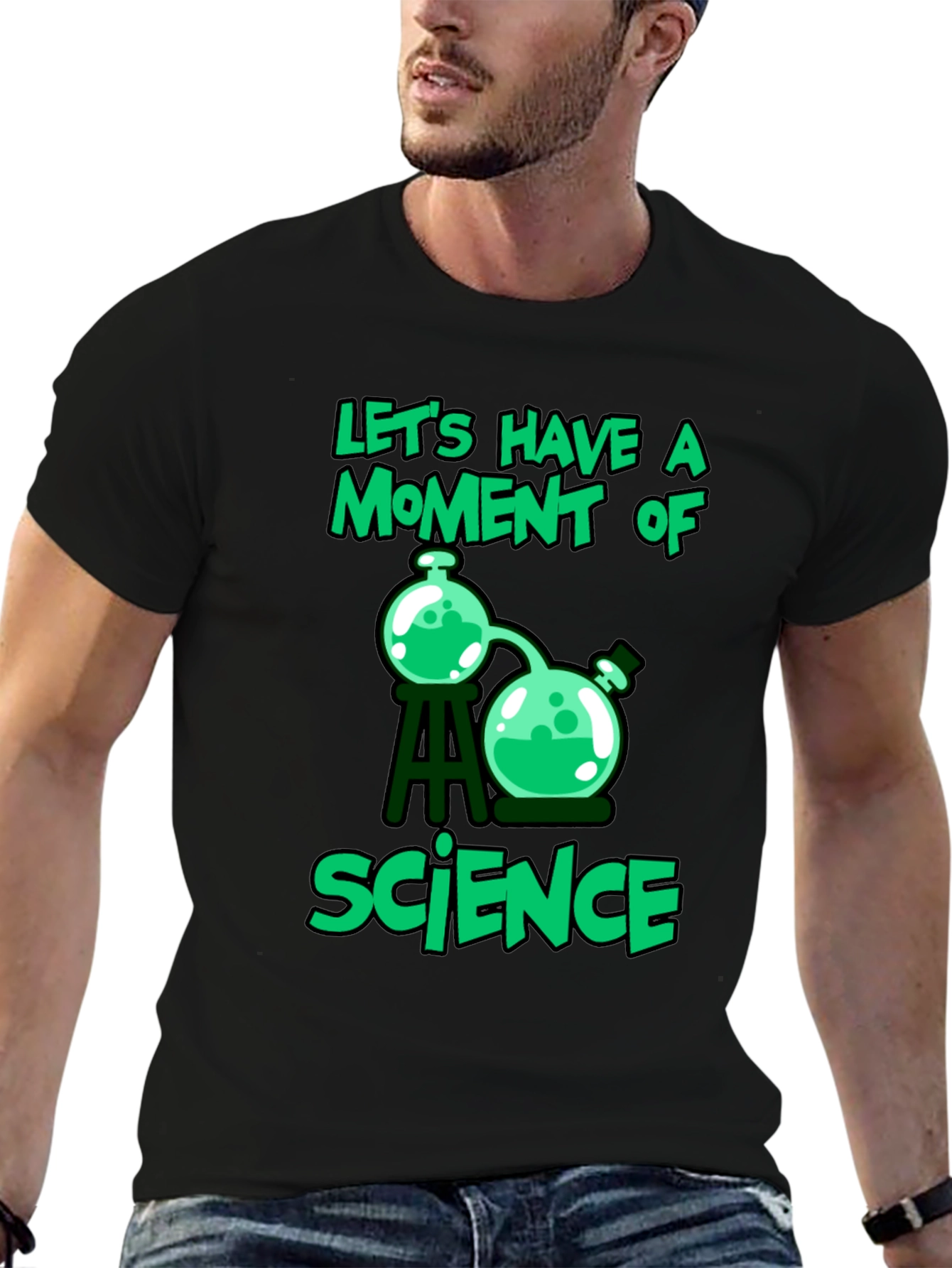 Science Moment T-Shirt Black