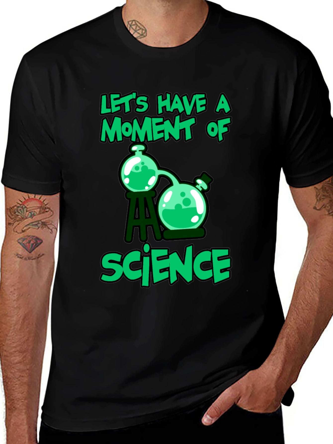 Science Moment T-Shirt Black
