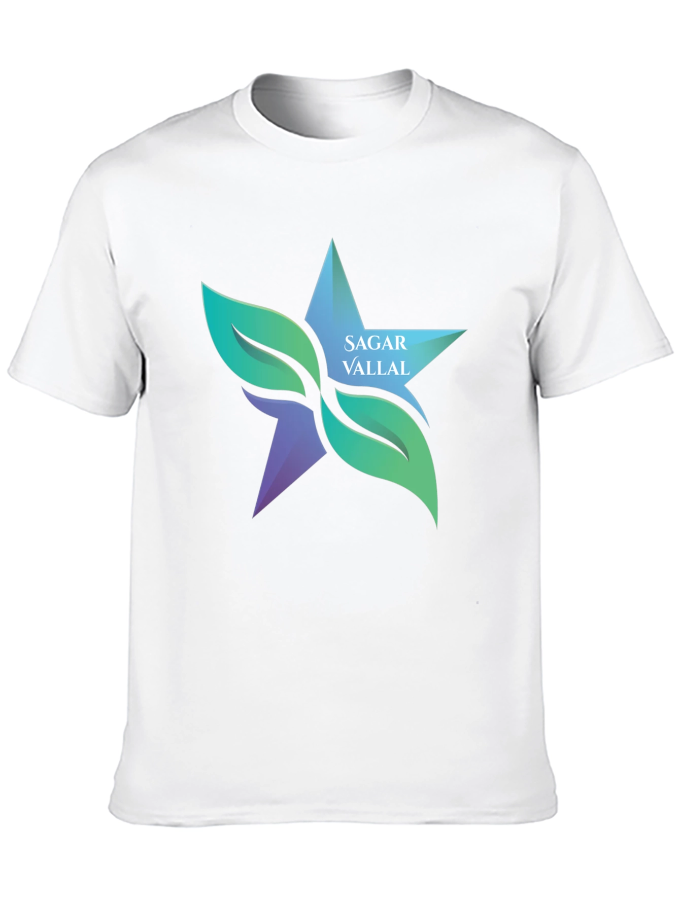 Nature Star Black T-Shirt | Sagar Vallal