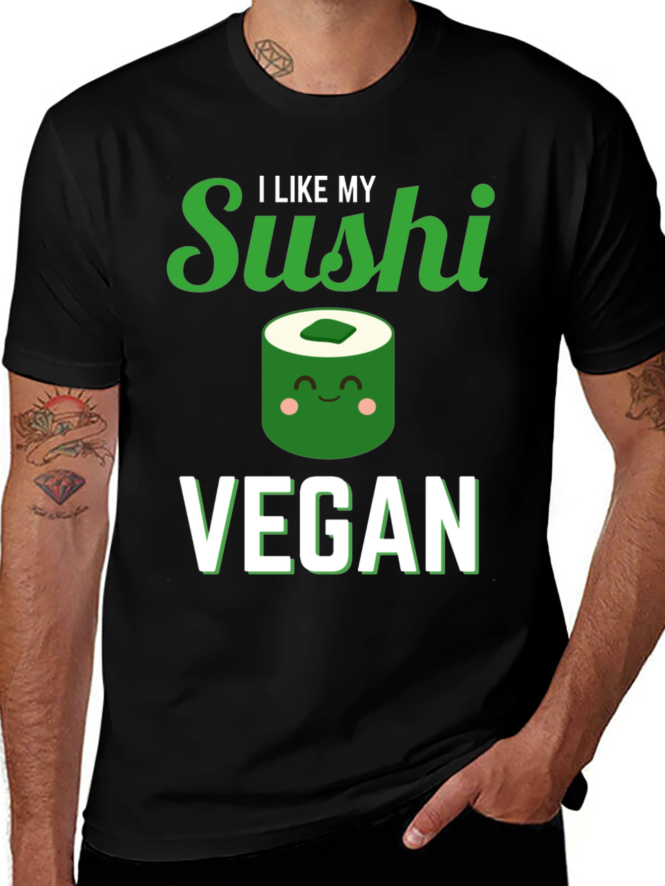Vegan Sushi T-Shirt - I Like My Sushi Vegan