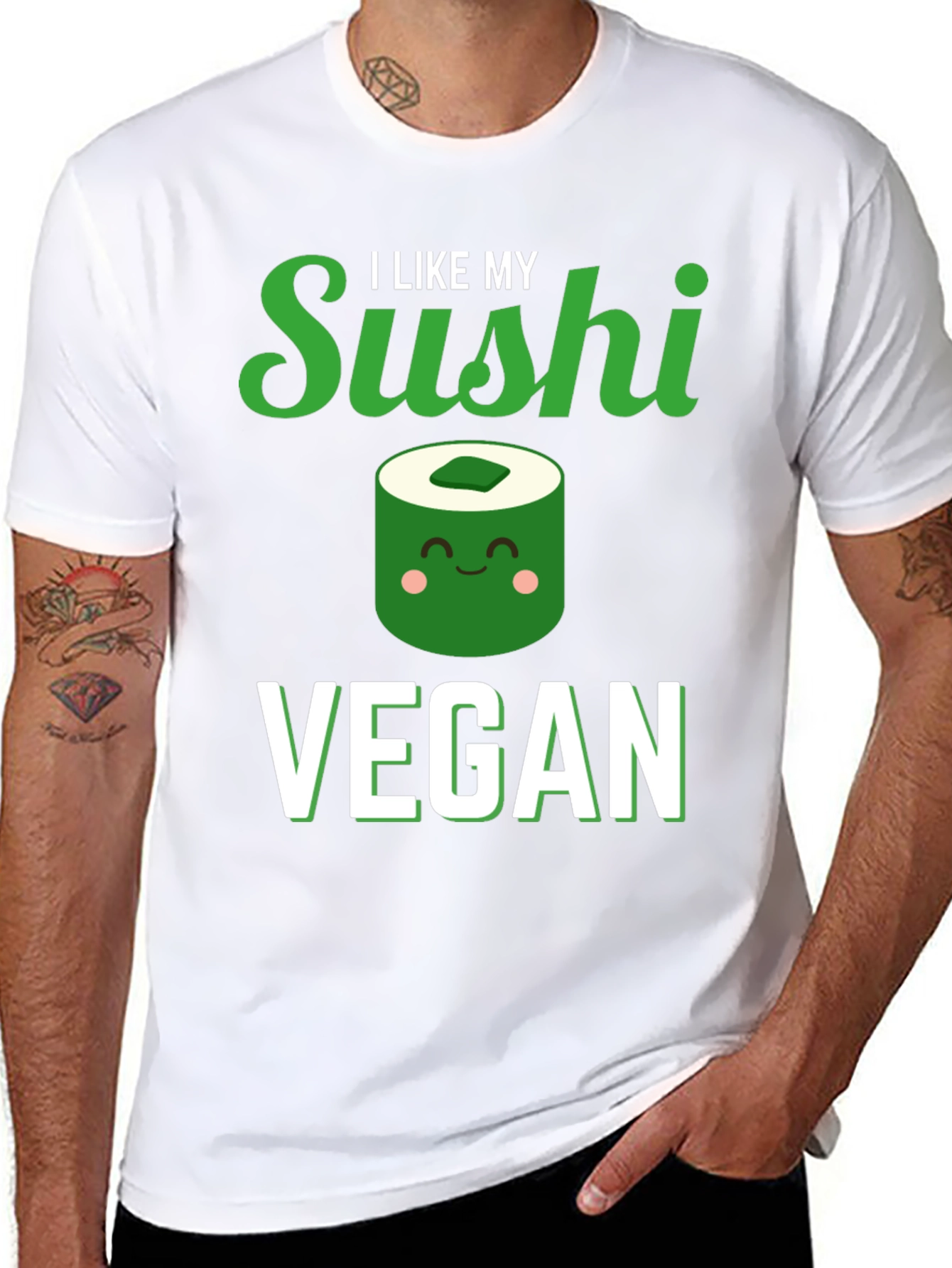 Vegan Sushi T-Shirt - I Like My Sushi Vegan