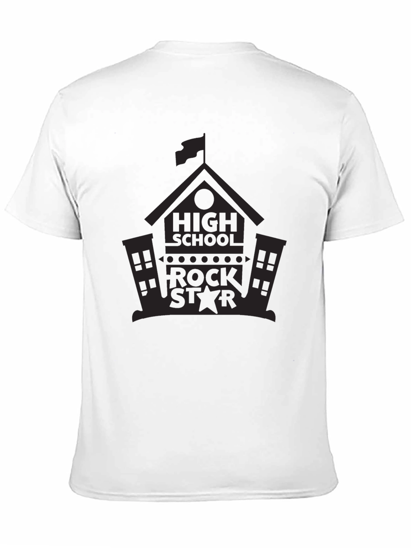 High School Rock Star Graphic Tee - Black
