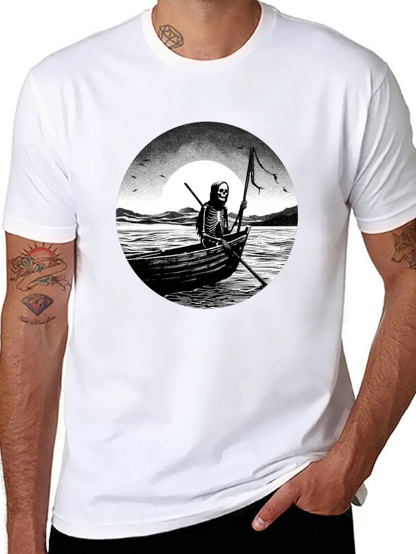 Grim Reaper Boat T-Shirt