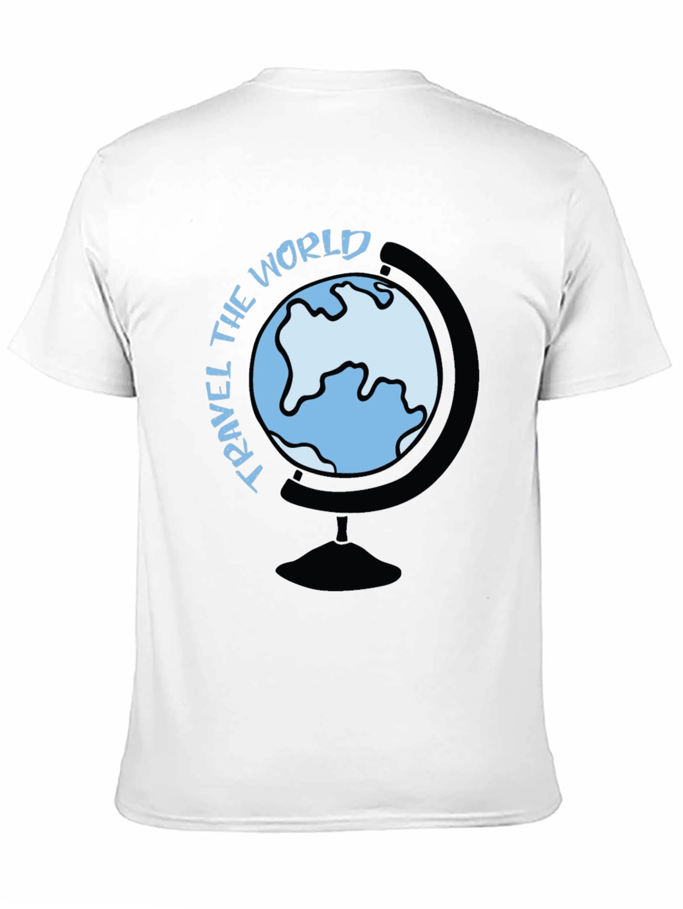 Travel the World Graphic Tee - Black