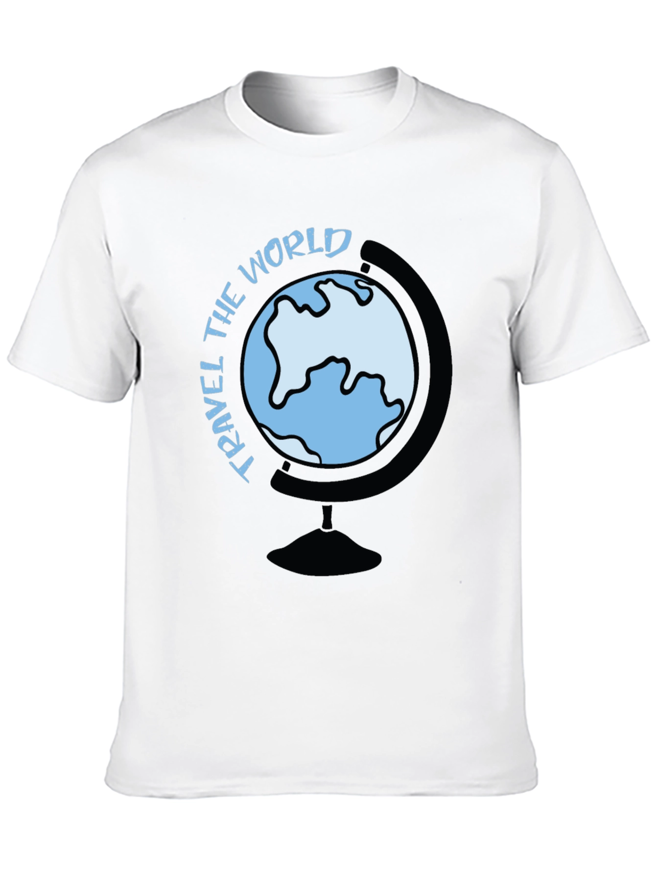 Travel the World Graphic Tee - Black