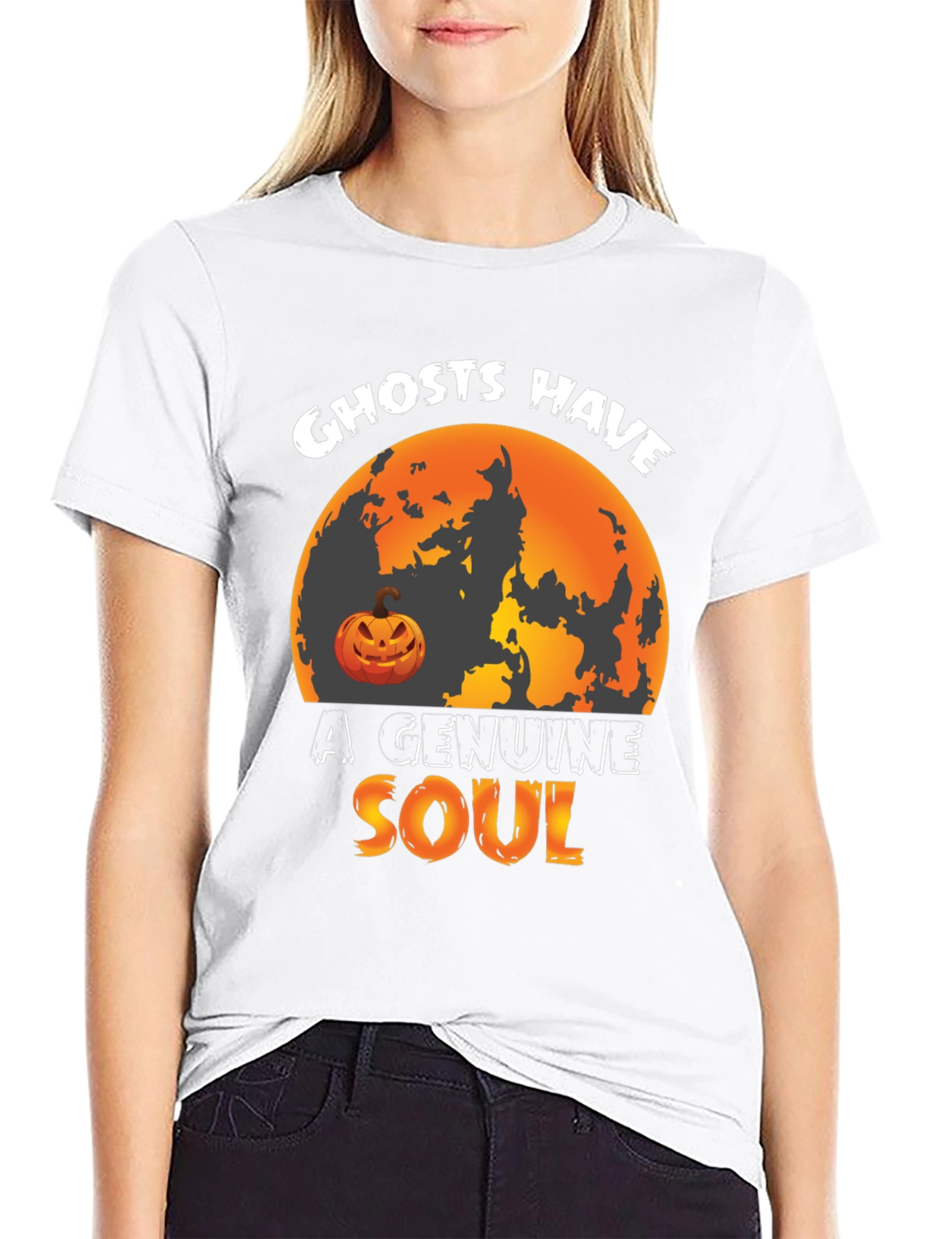 Ghosts Have A Genuine Soul Halloween T-Shirt