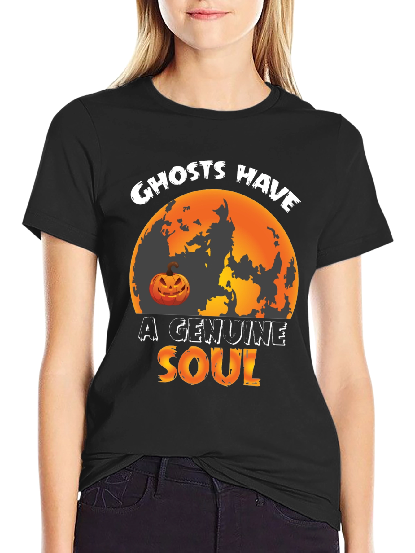 Ghosts Have A Genuine Soul Halloween T-Shirt