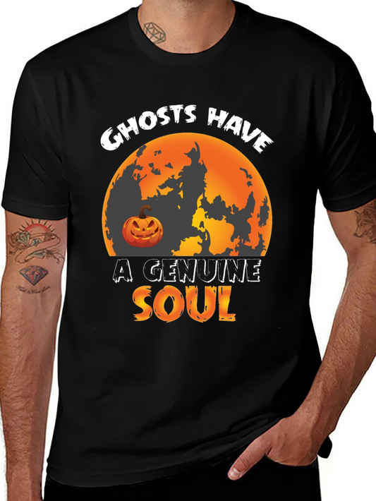 Ghosts Have A Genuine Soul Halloween T-Shirt