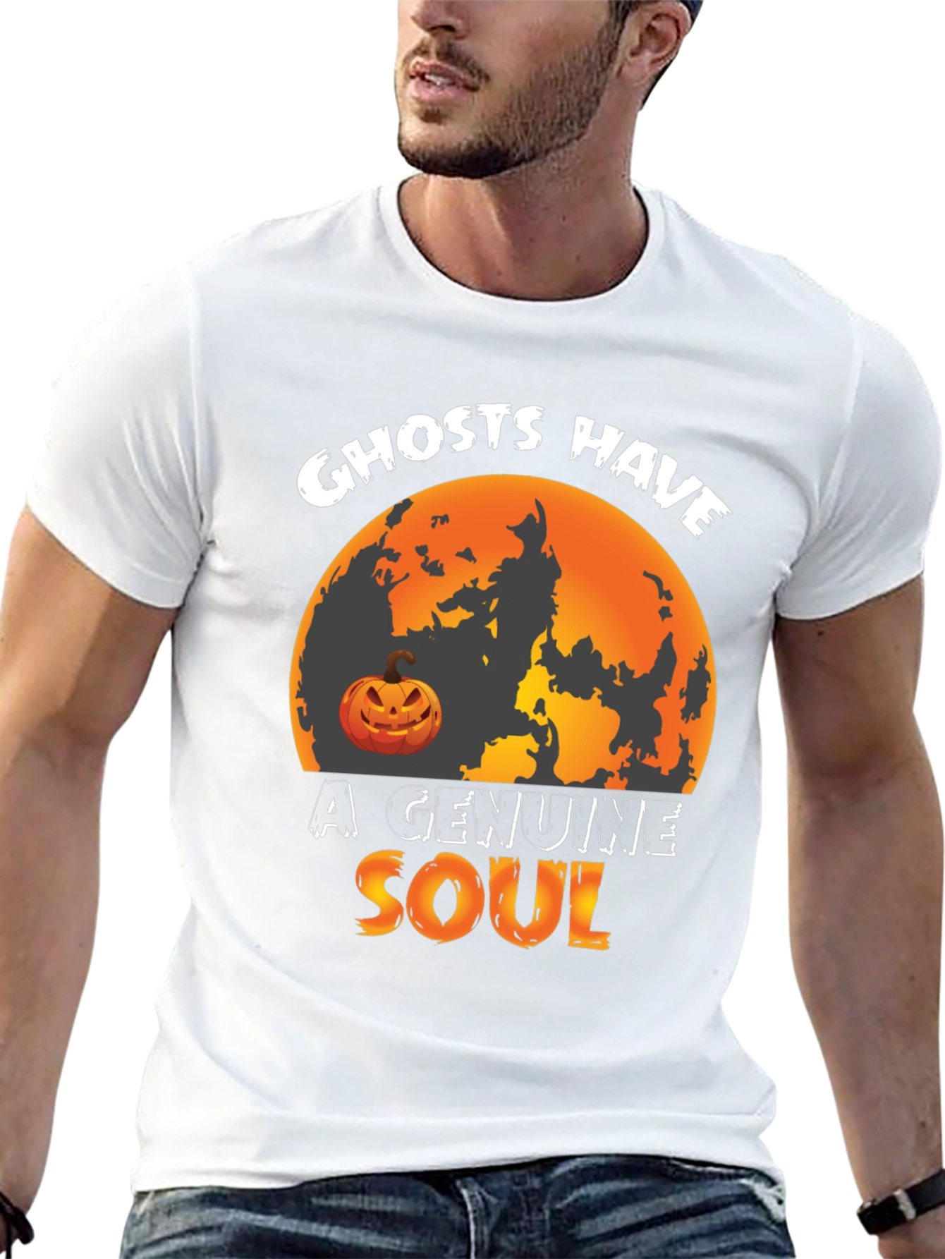 Ghosts Have A Genuine Soul Halloween T-Shirt