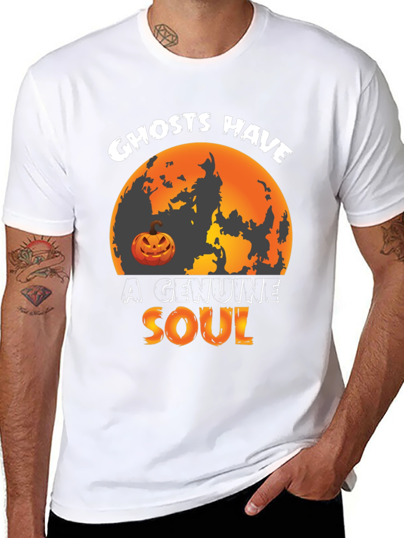 Ghosts Have A Genuine Soul Halloween T-Shirt