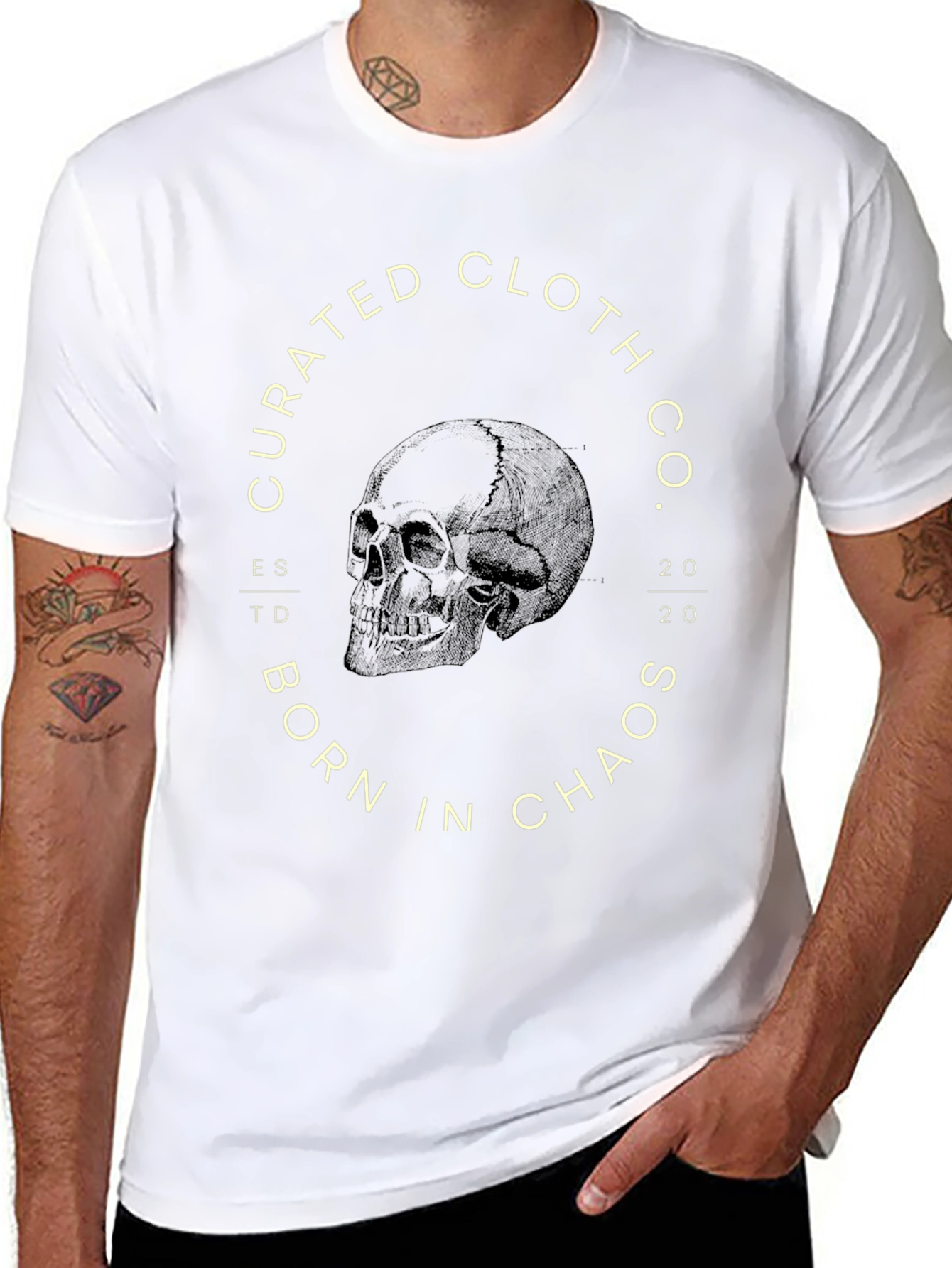 Curated Cloth Co. Skull Graphic Tee
