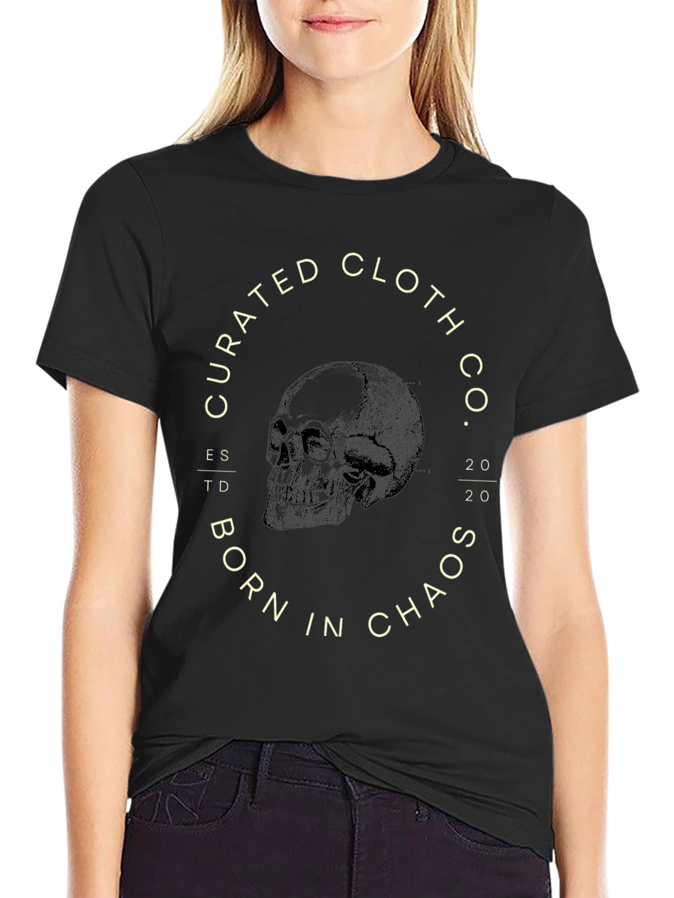 Curated Cloth Co. Skull Graphic Tee